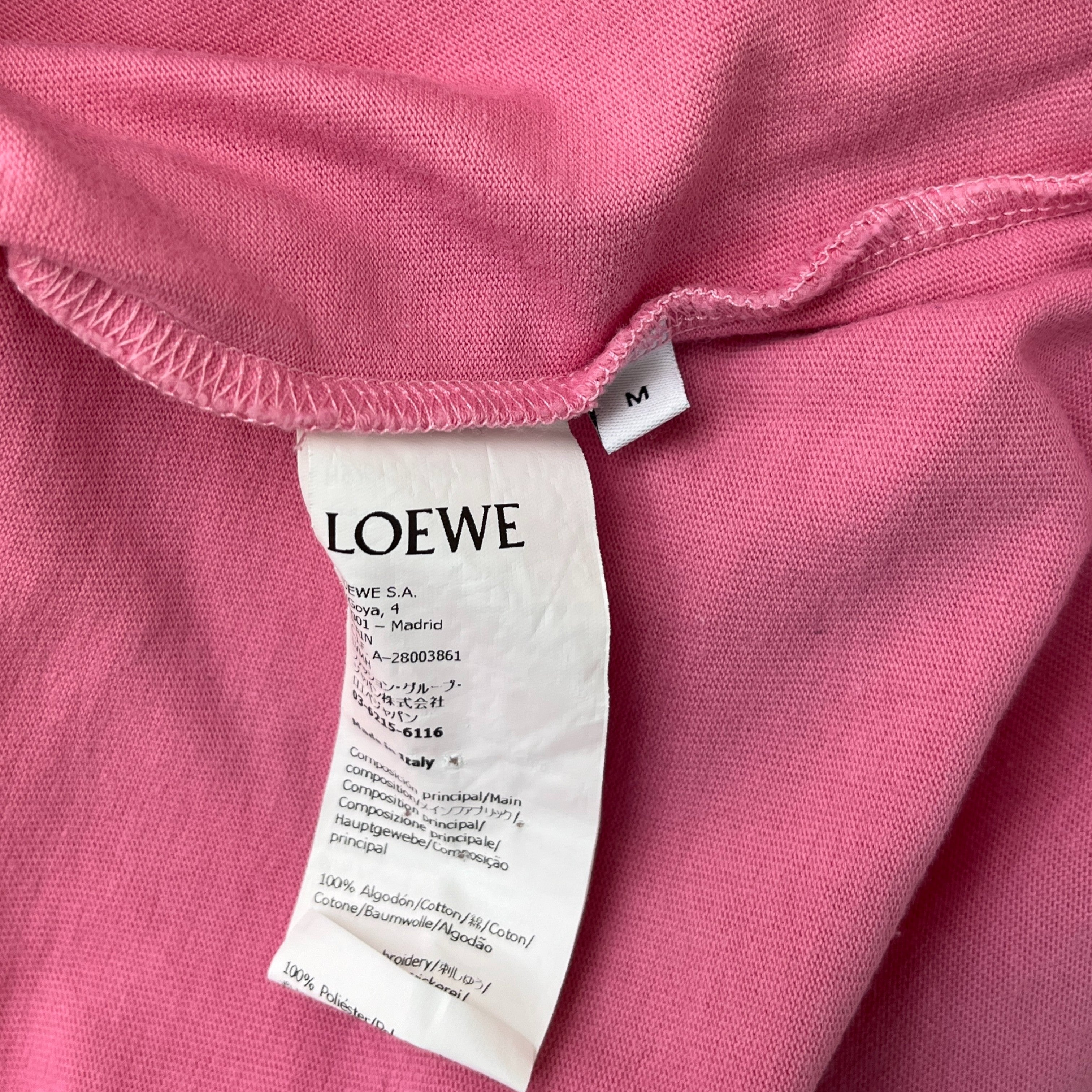 Men's Anagram T-Shirt Pink Size M