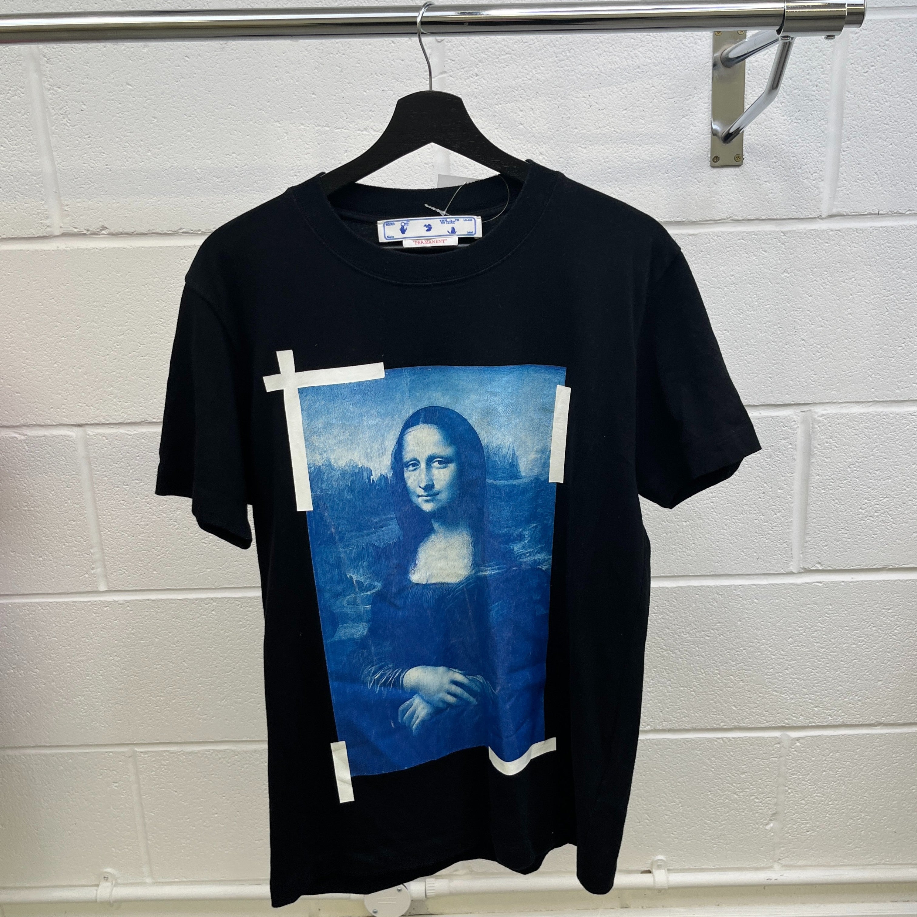 Men's Mona Lisa T-Shirt Black Size S