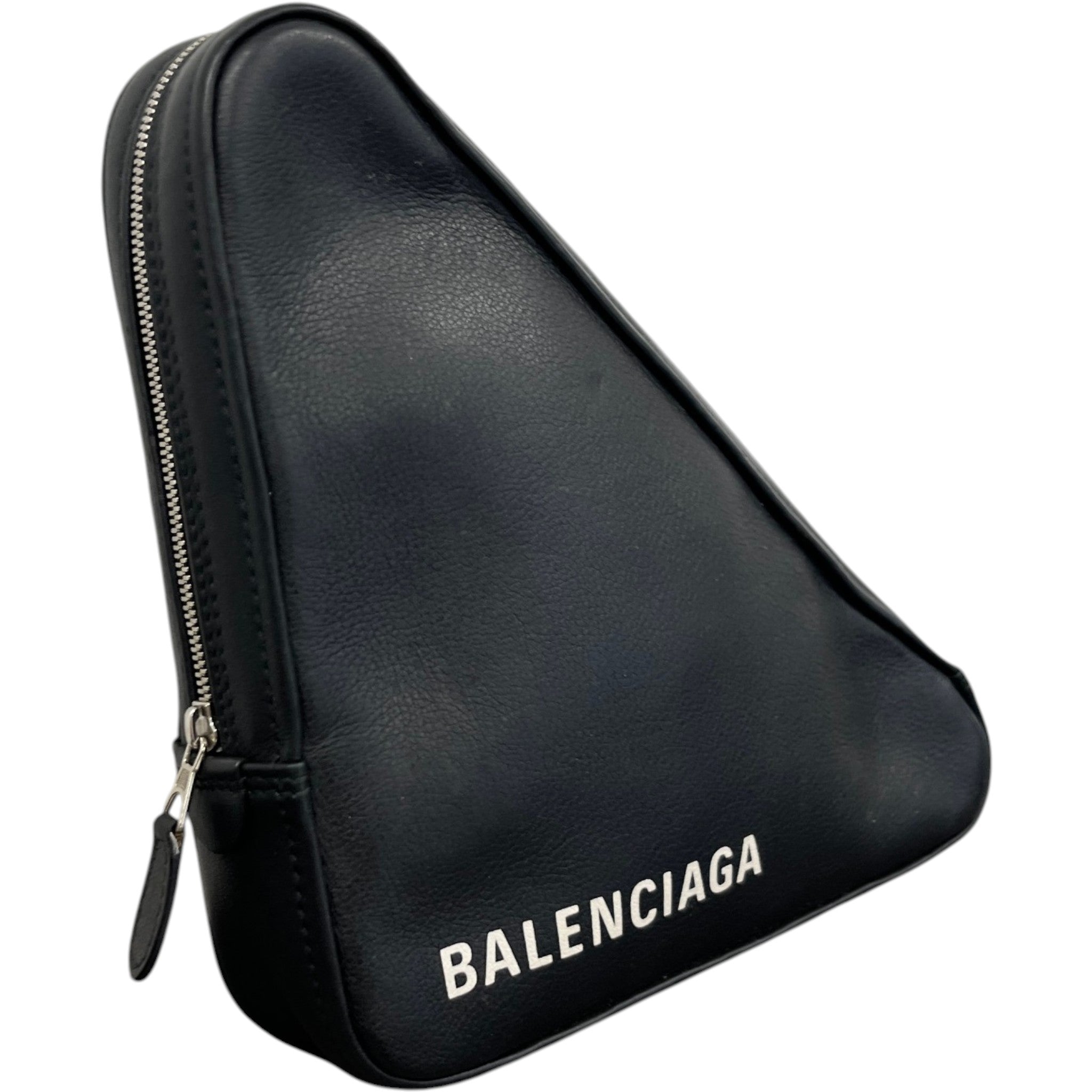 Men's Triangle Logo Toiletry Bag Black