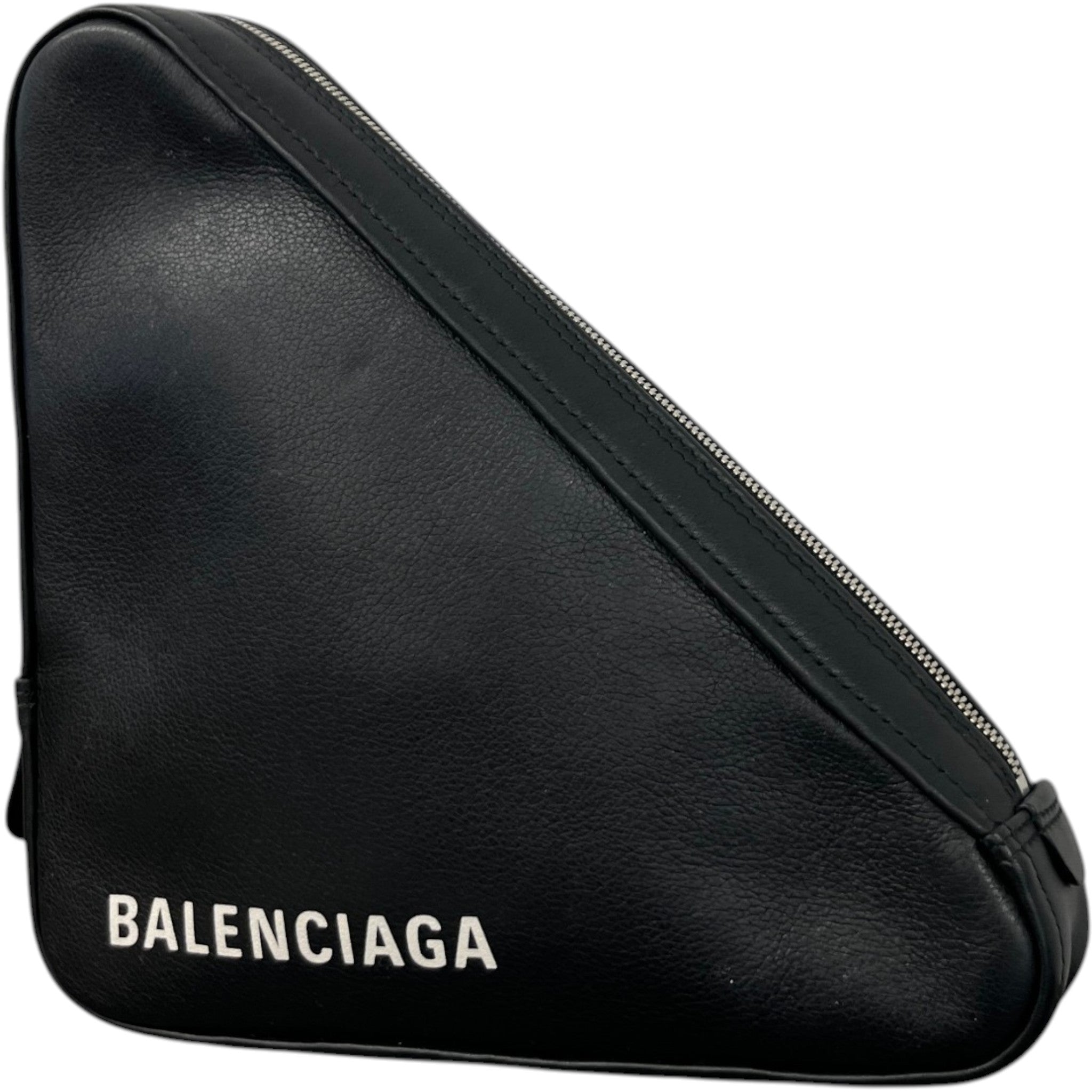 Men's Triangle Logo Toiletry Bag Black