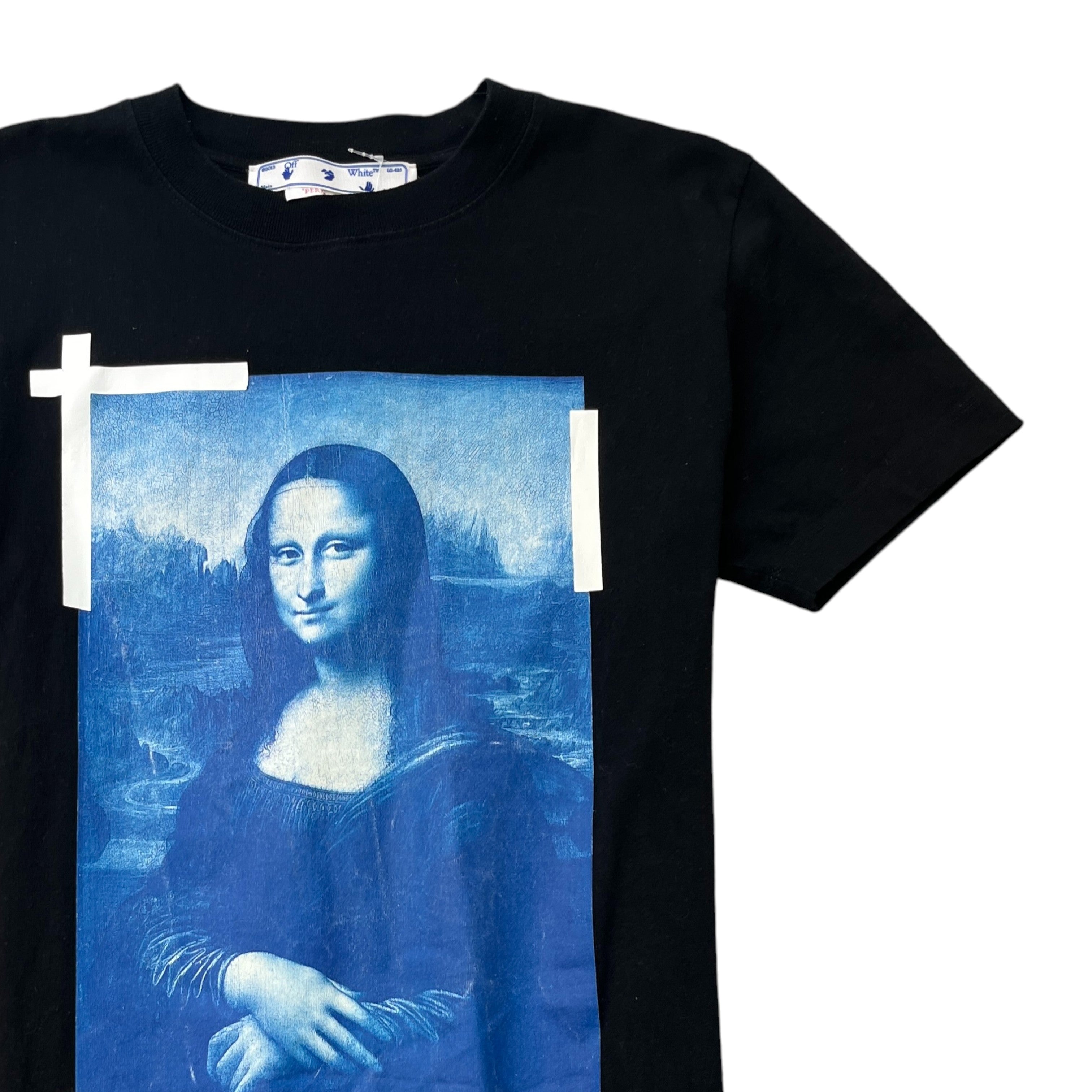 Men's Mona Lisa T-Shirt Black Size S
