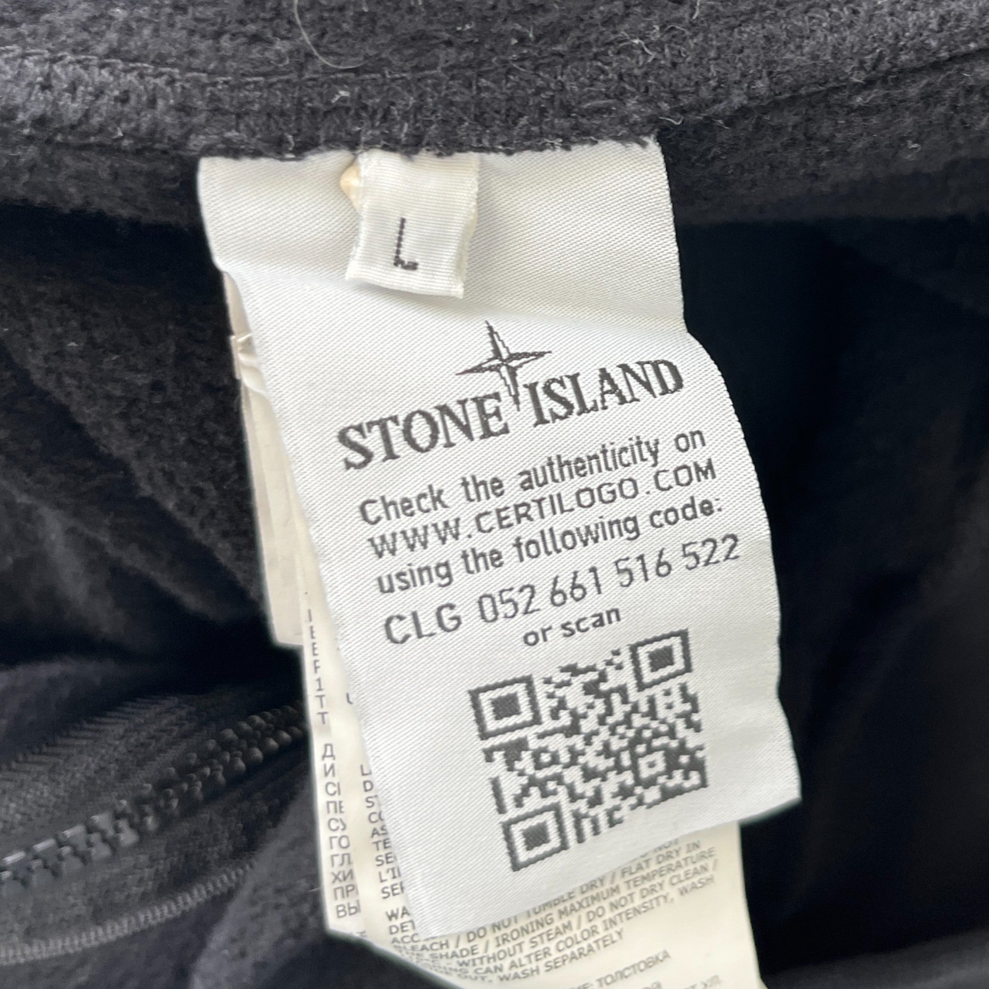 Men's Applique Logo Hoodie Black Size L