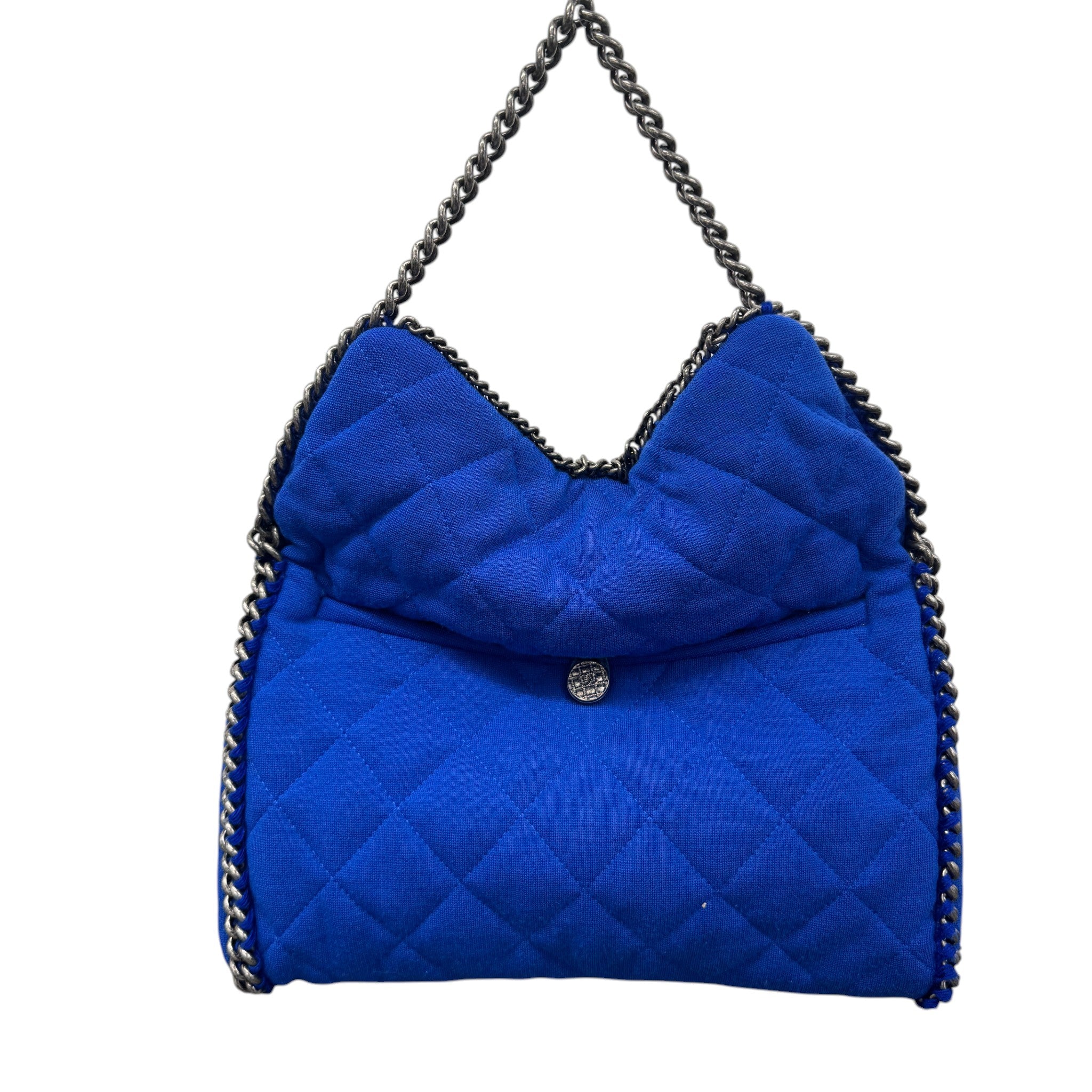 Women's Cc Quilted Flap Handbag Blue