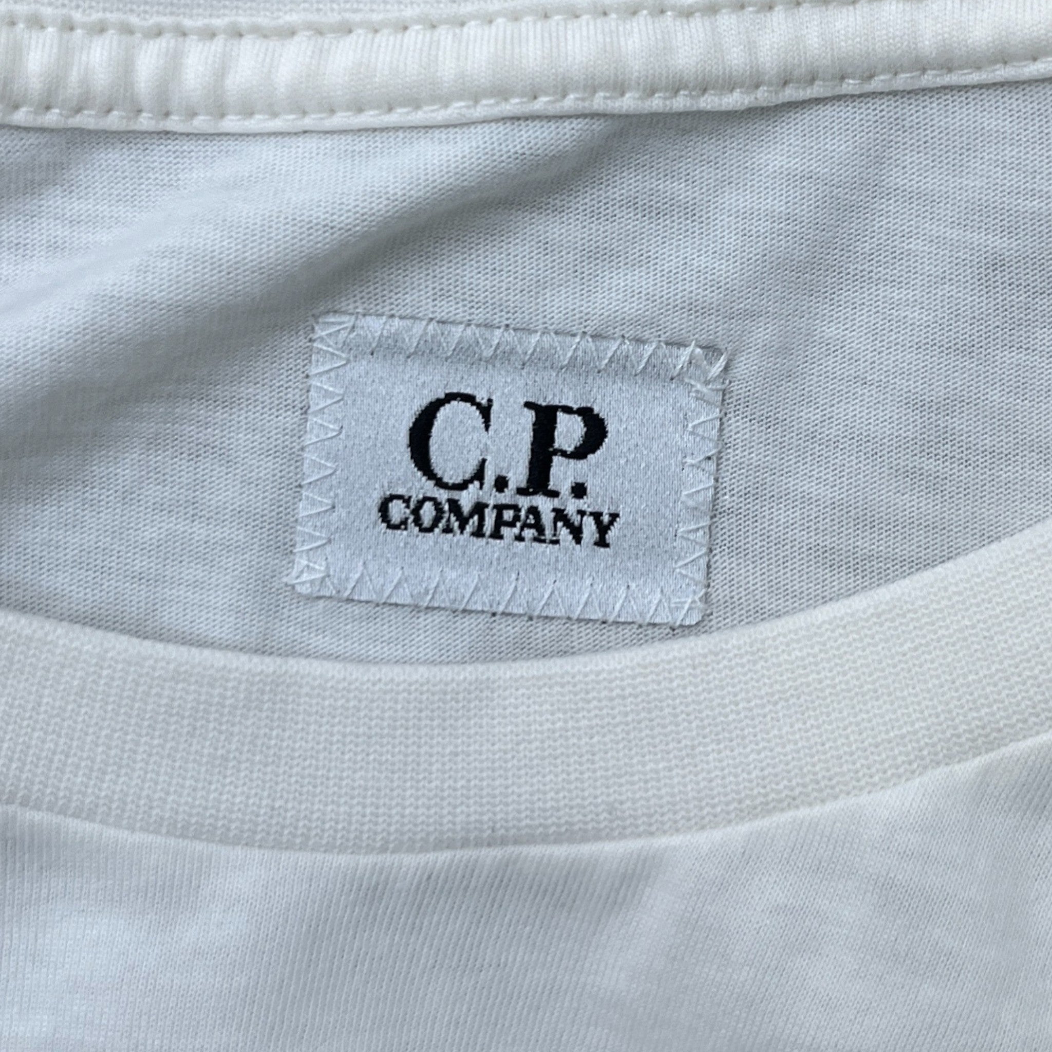 Men's Logo Print T-Shirt White Size M