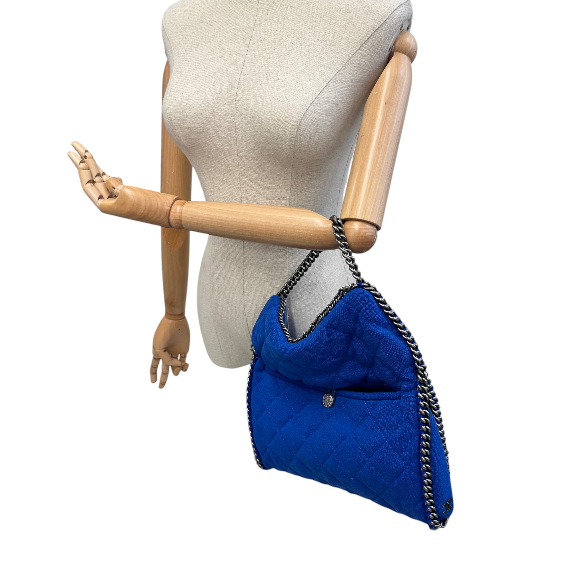 Women's Cc Quilted Flap Handbag Blue
