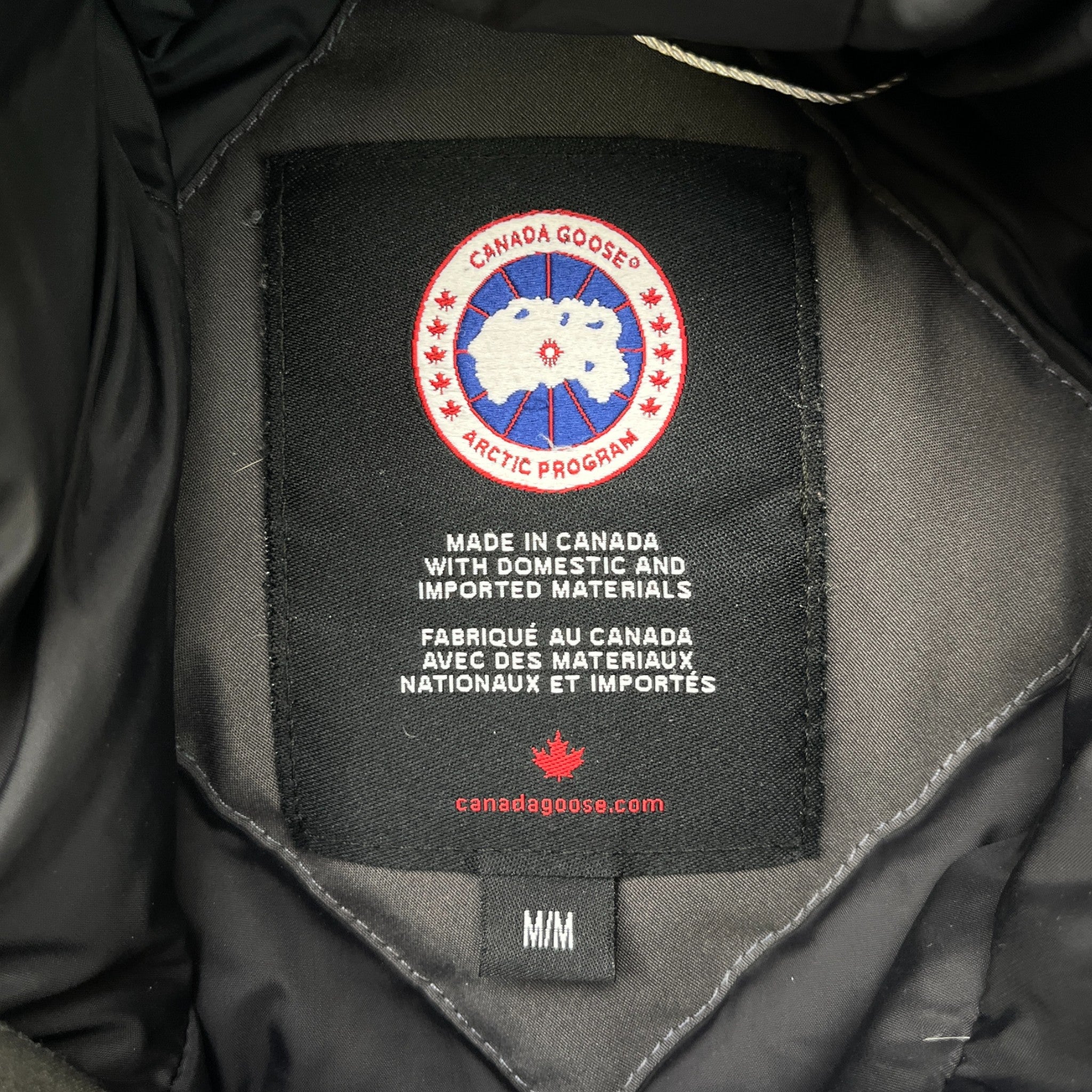 Men's Chilliwack Bomber Down Jacket Grey Size M