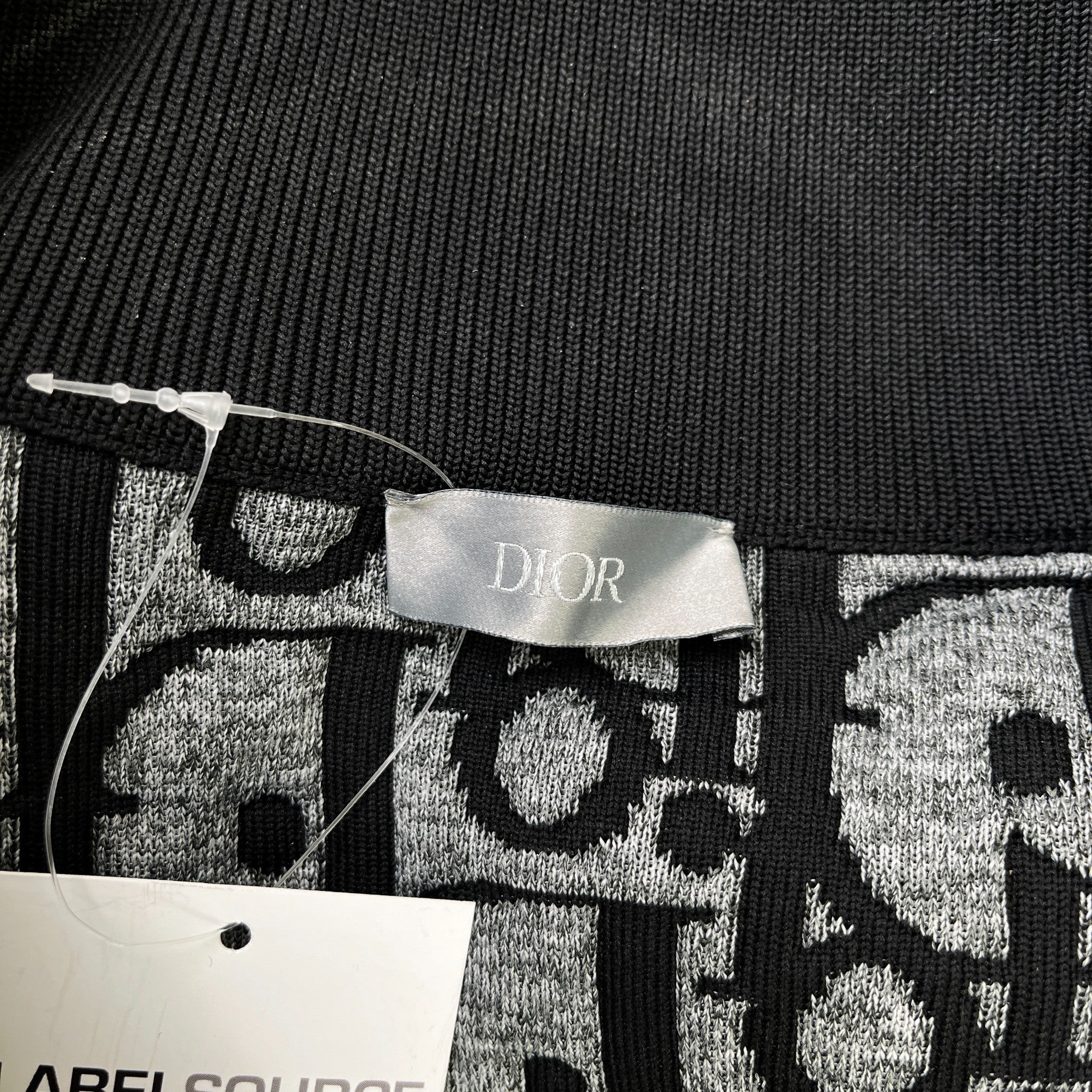 Men's Oblique Knit Jacket Black Size M