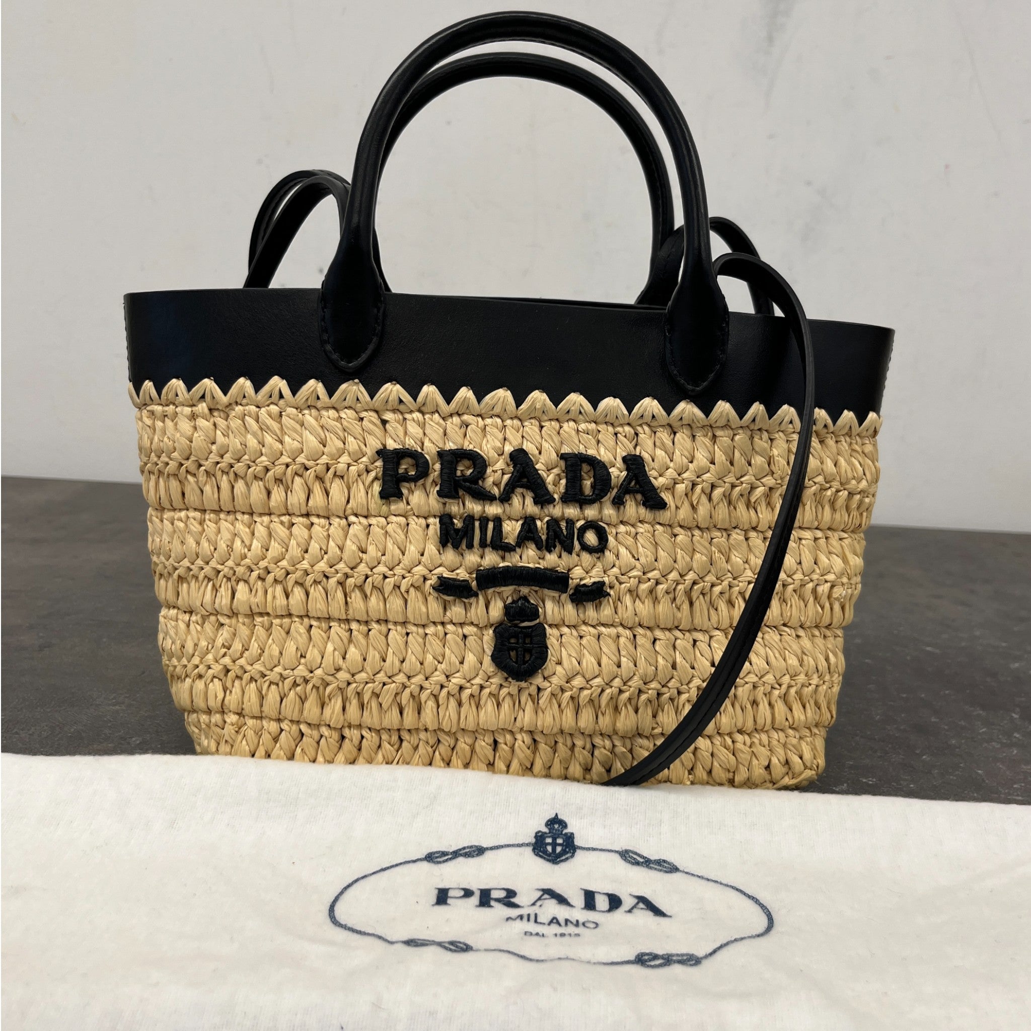 Women's Mini Crochet Tote Handbag Beige