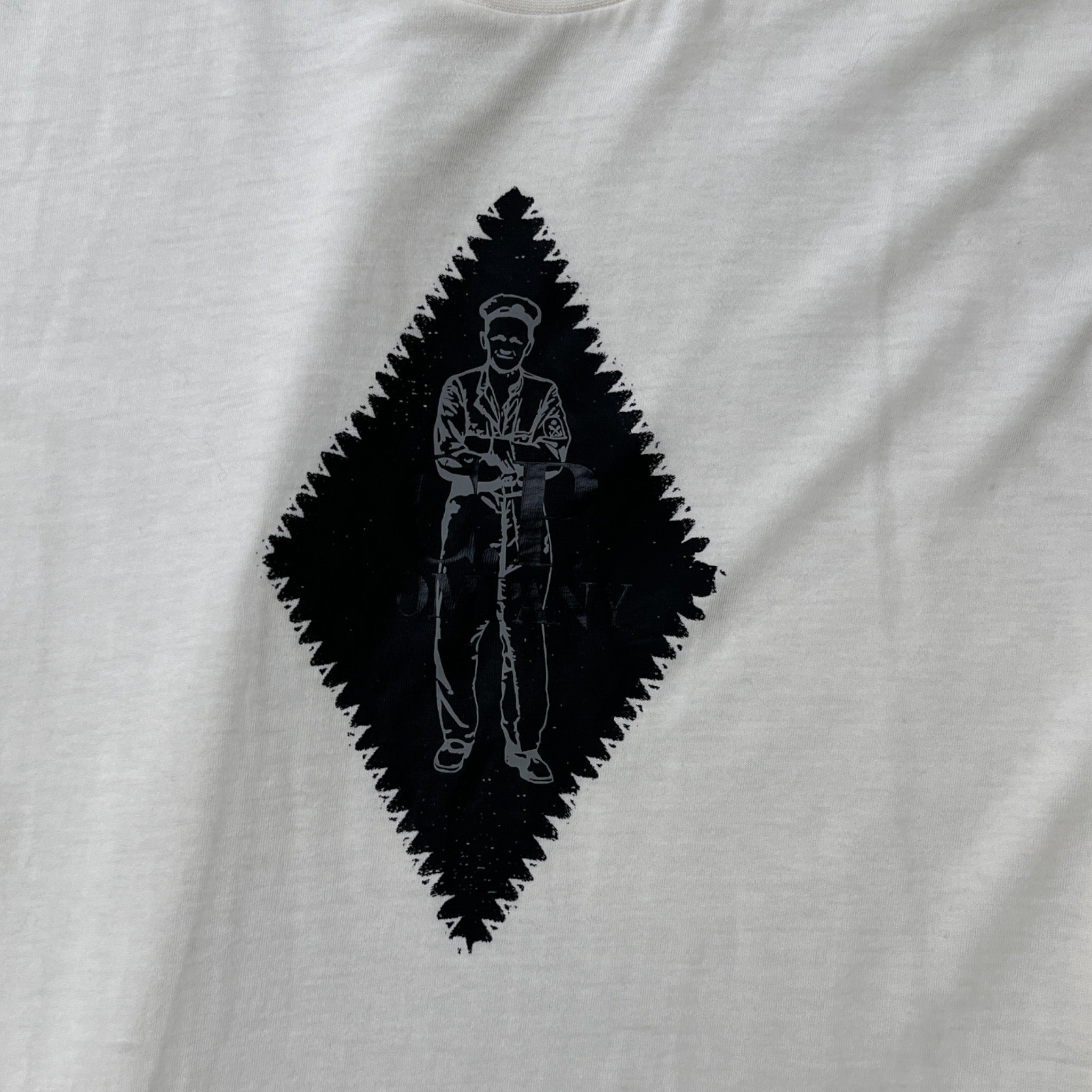 Men's Logo Print T-Shirt White Size M