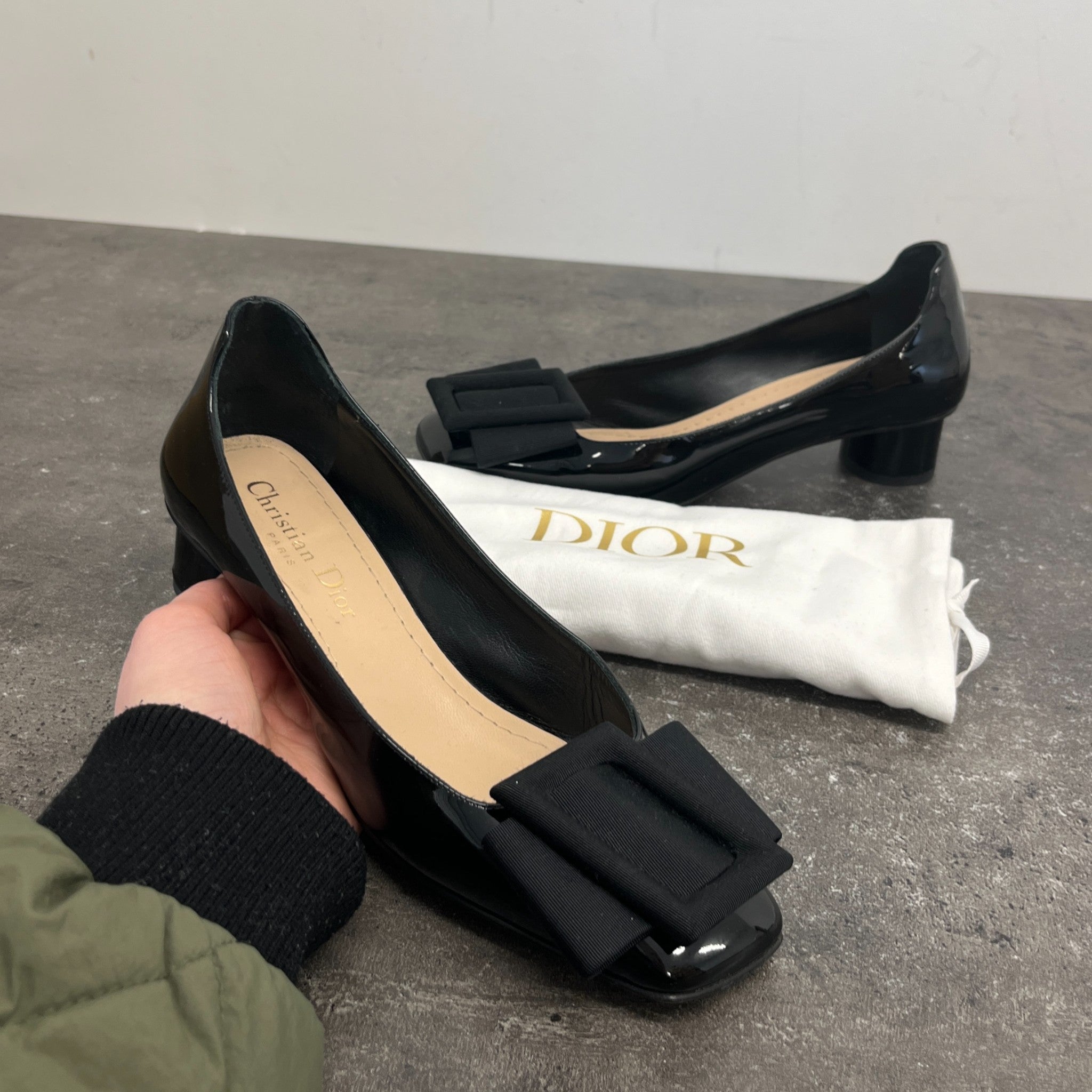 Women's Square Toe Buckle Mules Black Size EU 35 / UK 2