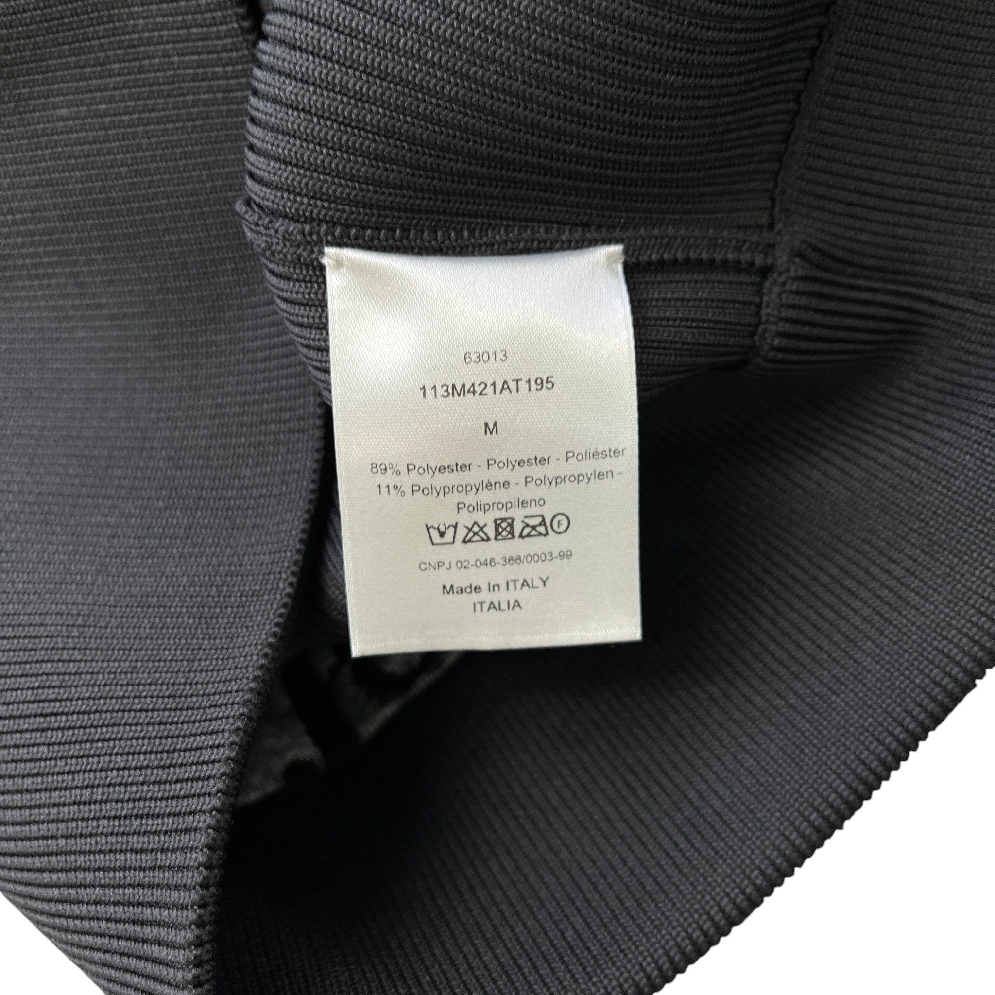 Men's Oblique Knit Jacket Black Size M