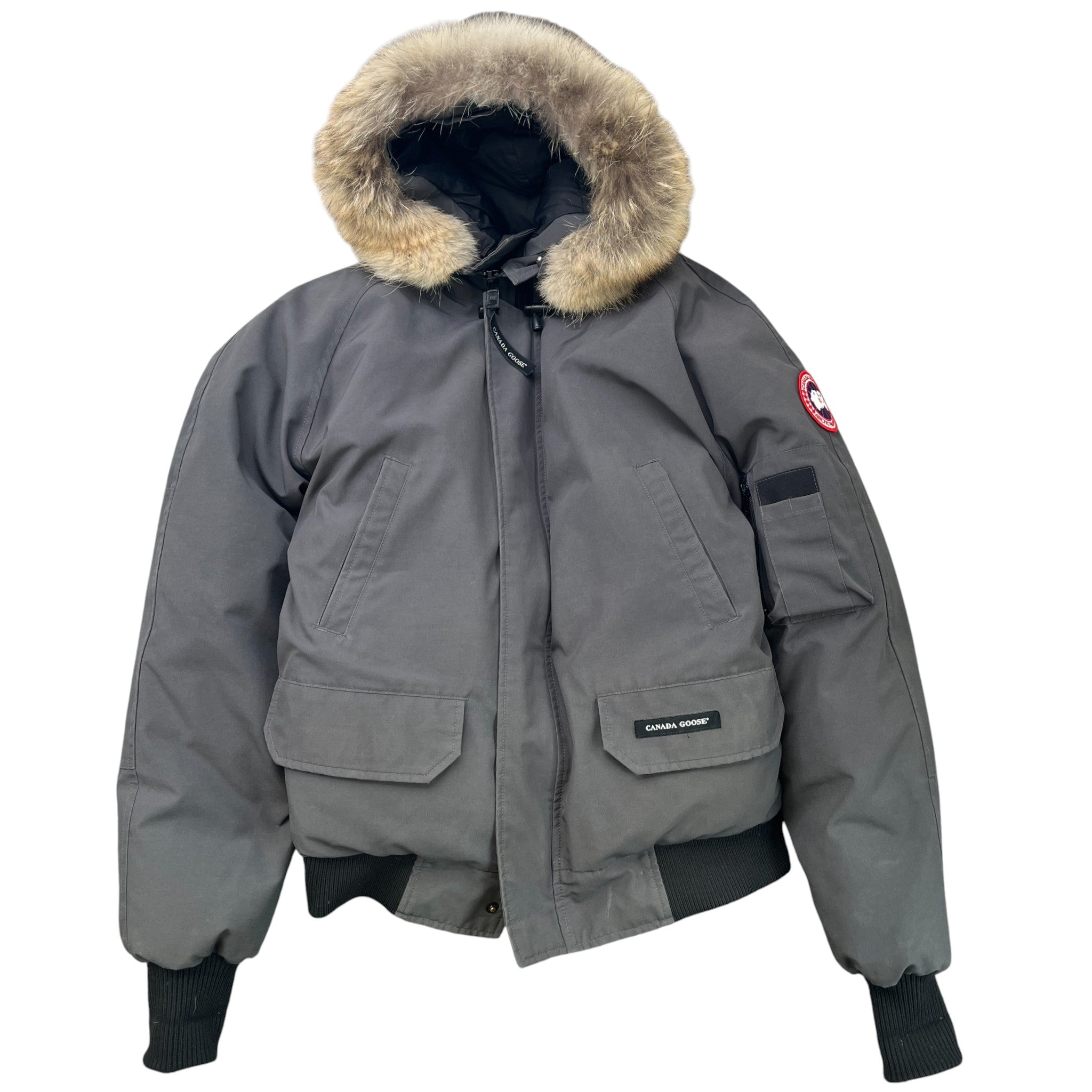 Men's Chilliwack Bomber Down Jacket Grey Size M