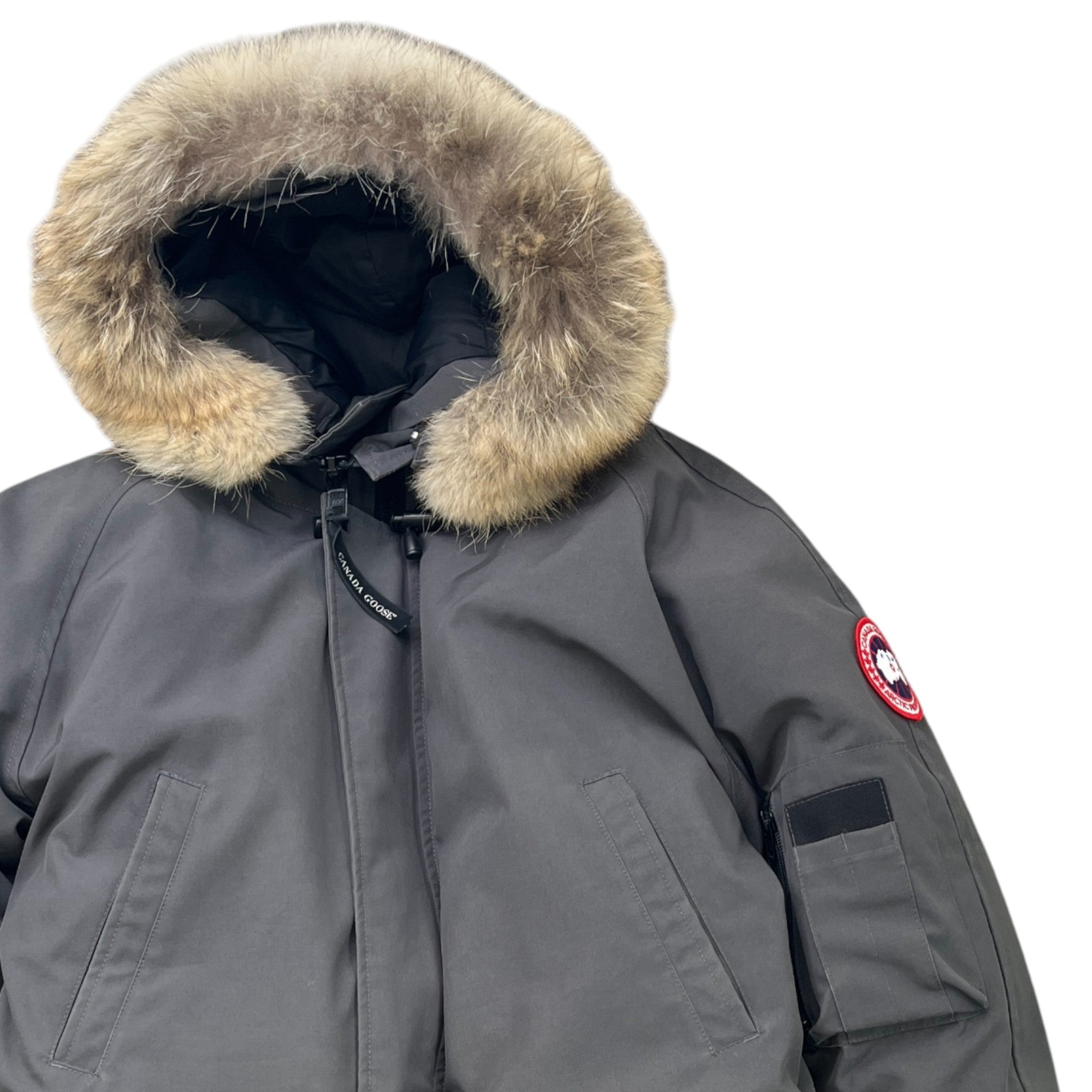 Men's Chilliwack Bomber Down Jacket Grey Size M