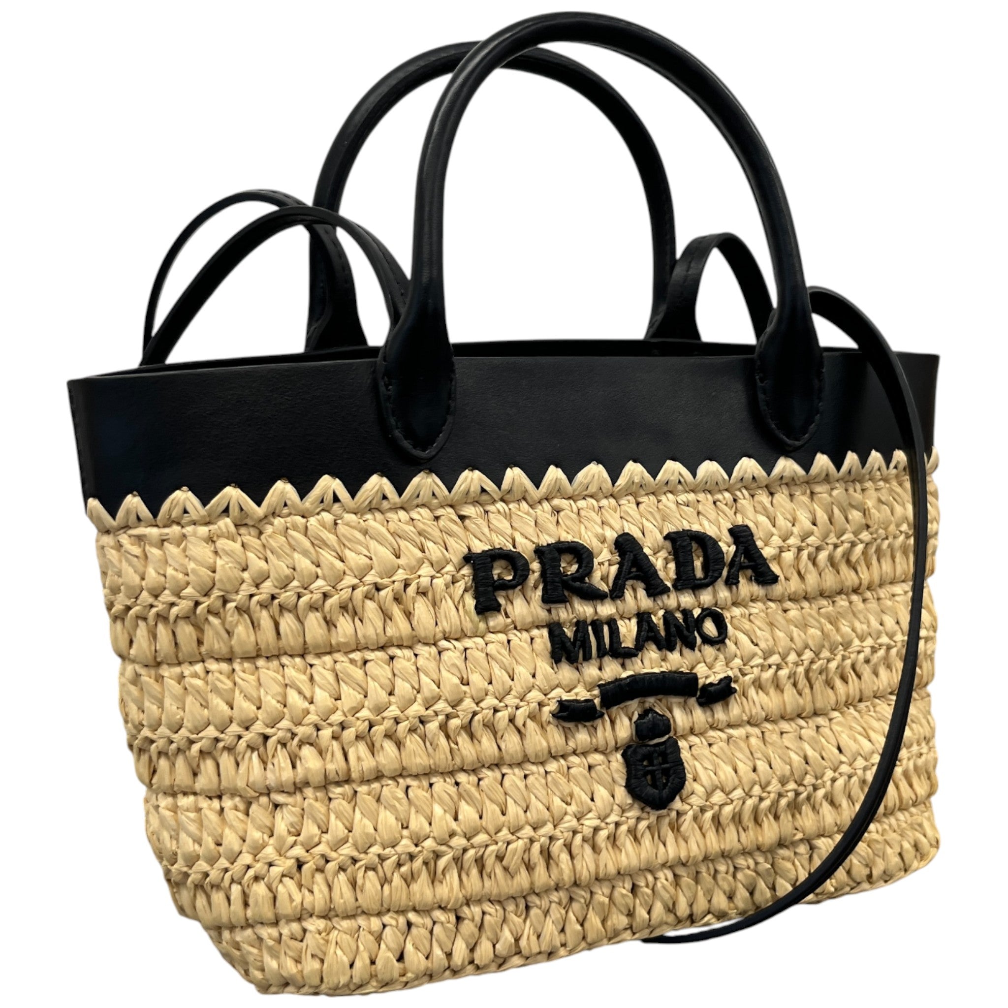 Women's Mini Crochet Tote Handbag Beige