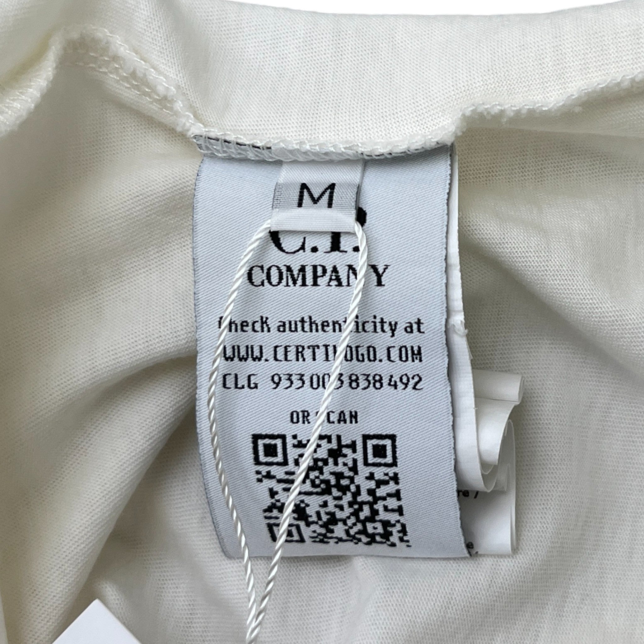 Men's Logo Print T-Shirt White Size M