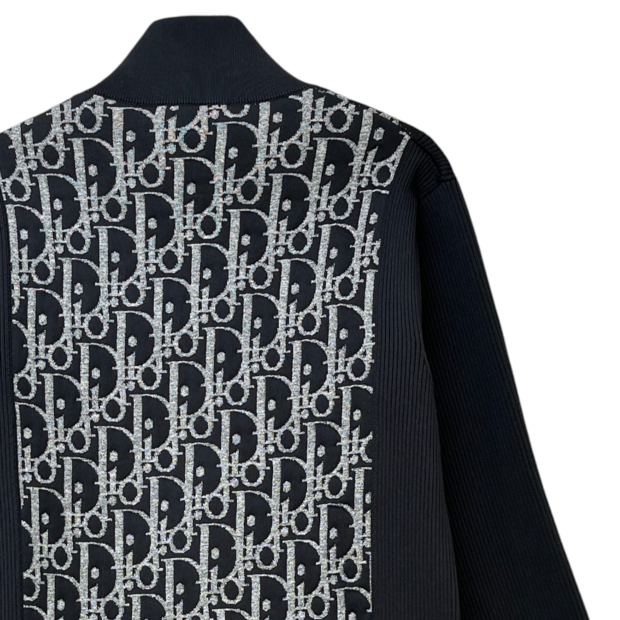 Men's Oblique Knit Jacket Black Size M