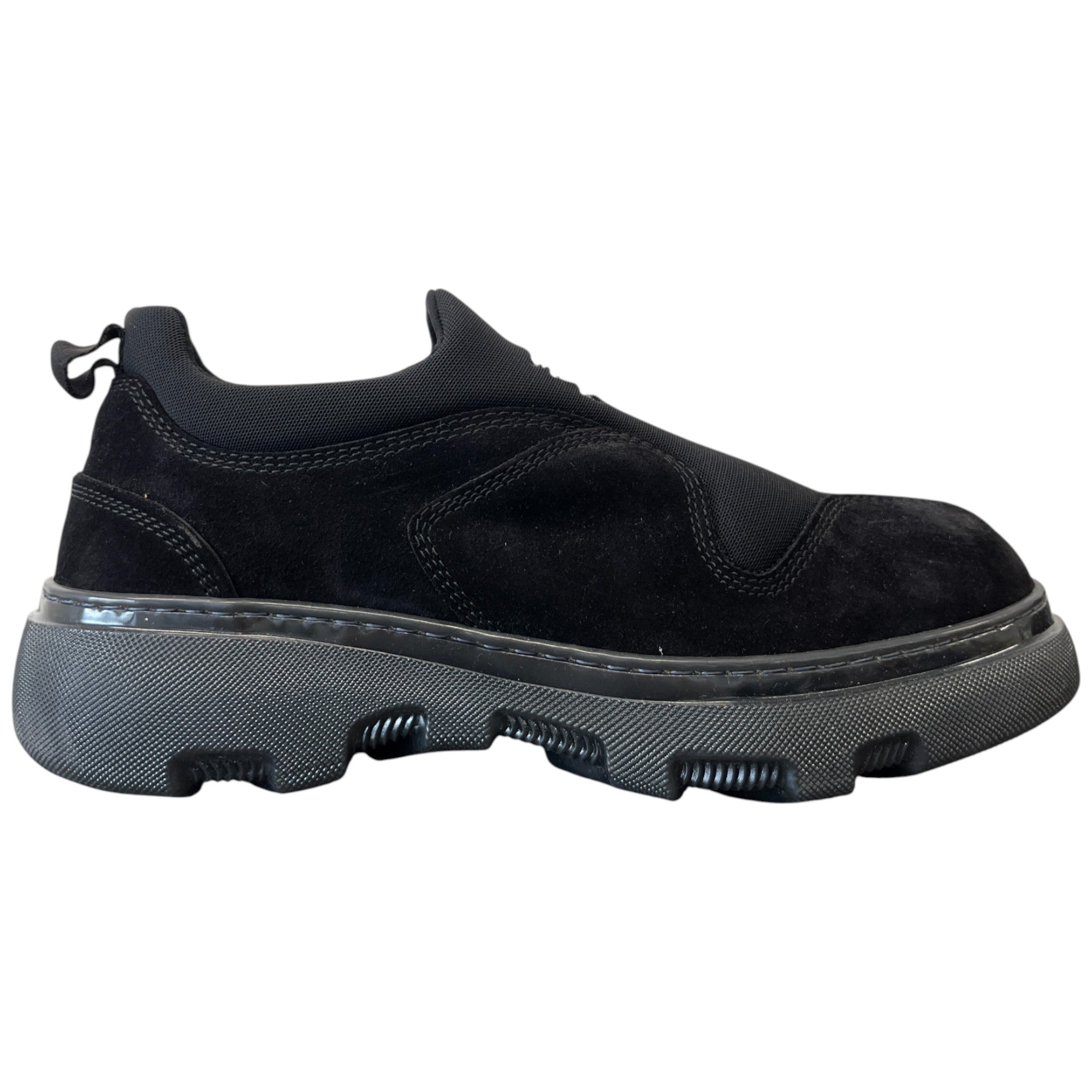 Men's Logo Slip On Low Trainers Black Size EU 44 / UK 10