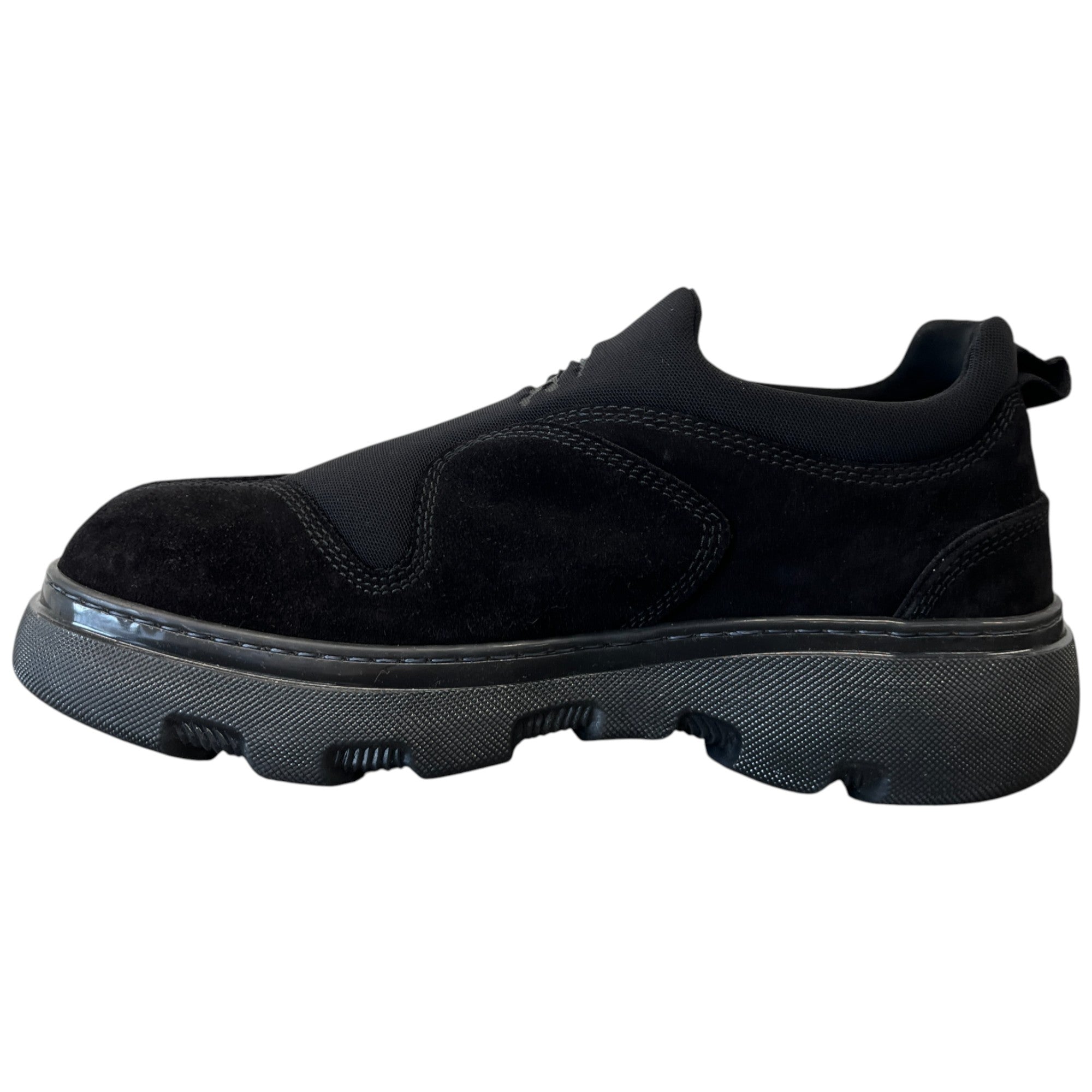 Men's Logo Slip On Low Trainers Black Size EU 44 / UK 10