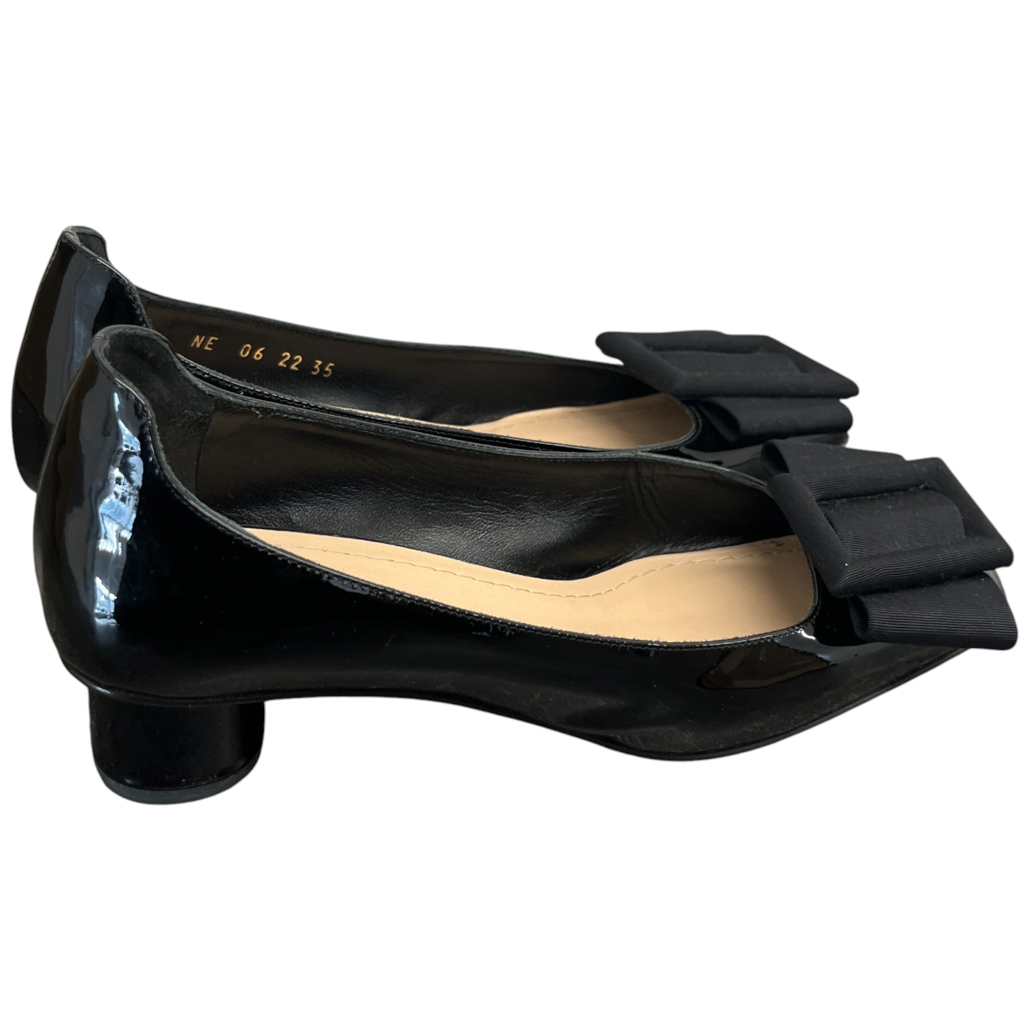 Women's Square Toe Buckle Mules Black Size EU 35 / UK 2