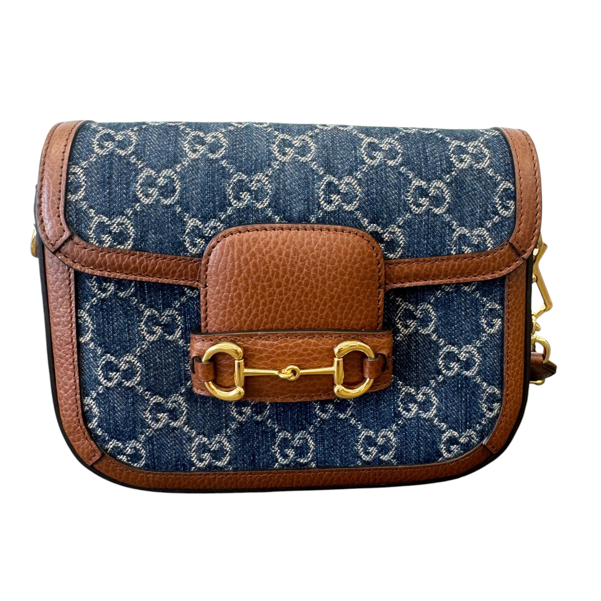 Women's Horsebit 1955 Small Shoulder Bag Brown