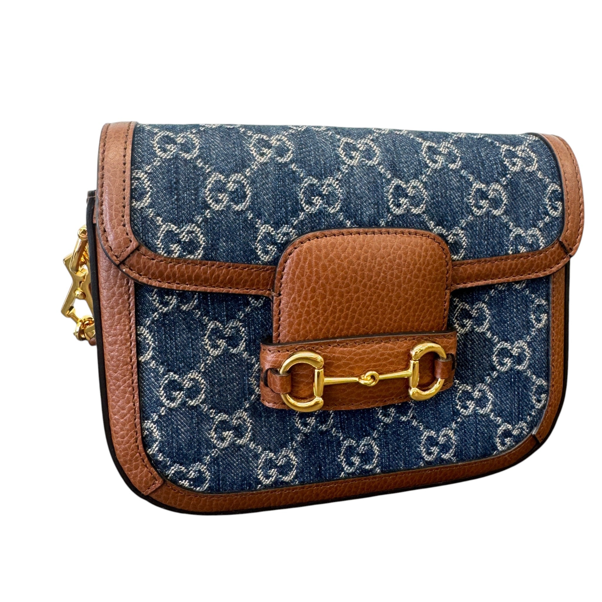 Women's Horsebit 1955 Small Shoulder Bag Brown