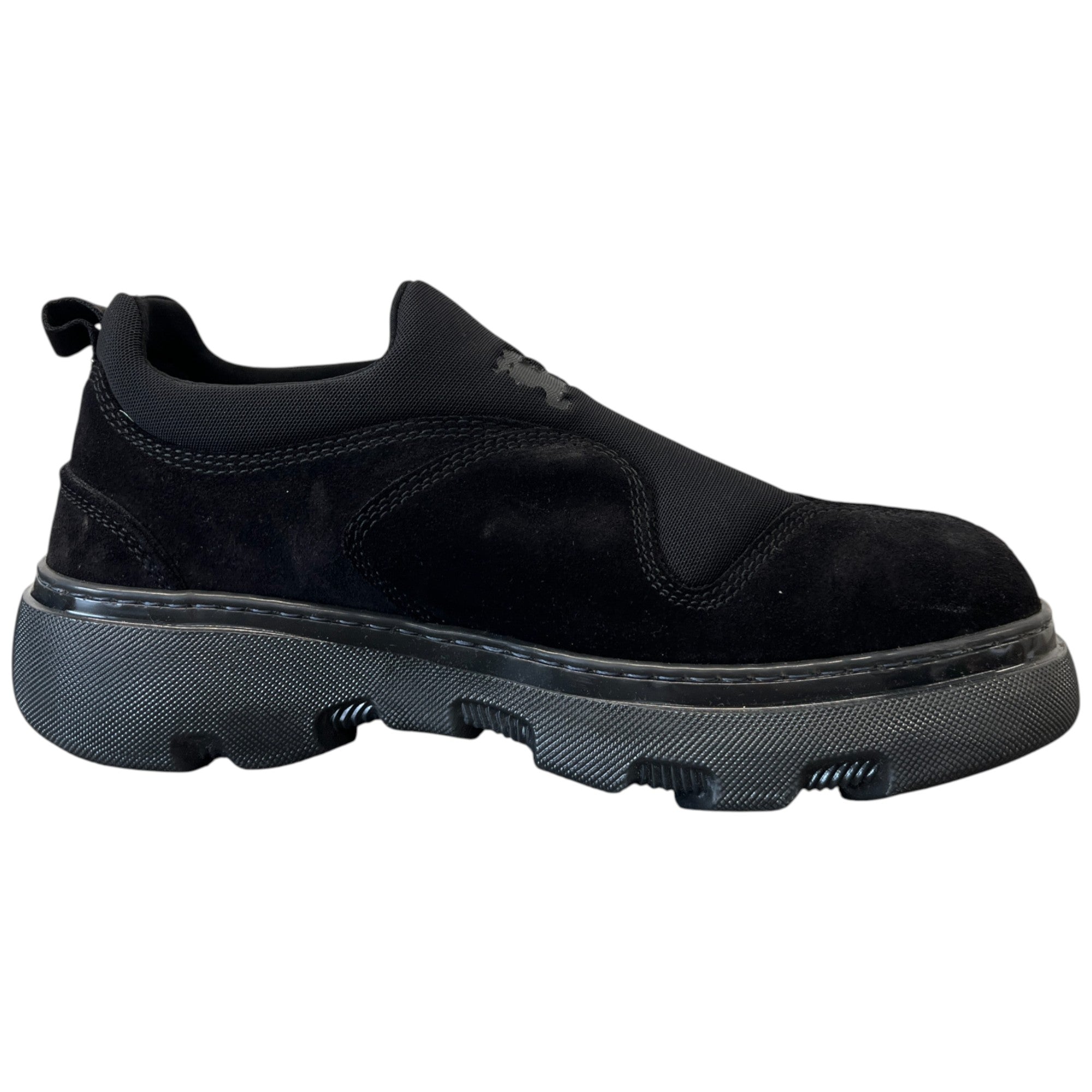 Men's Logo Slip On Low Trainers Black Size EU 44 / UK 10