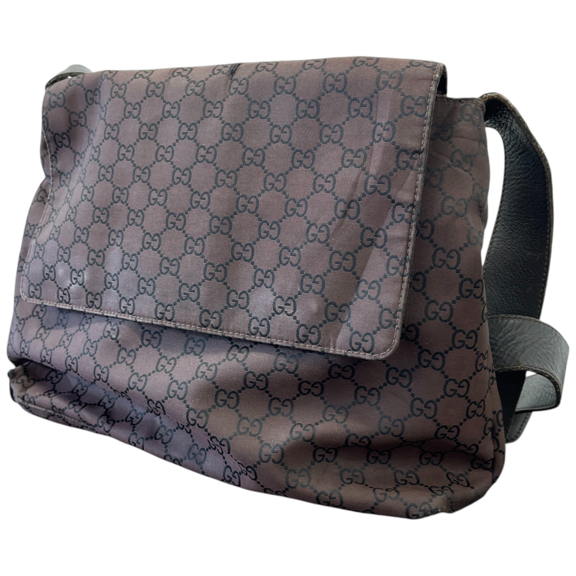 Men's Gg Supreme Messenger Bag Brown