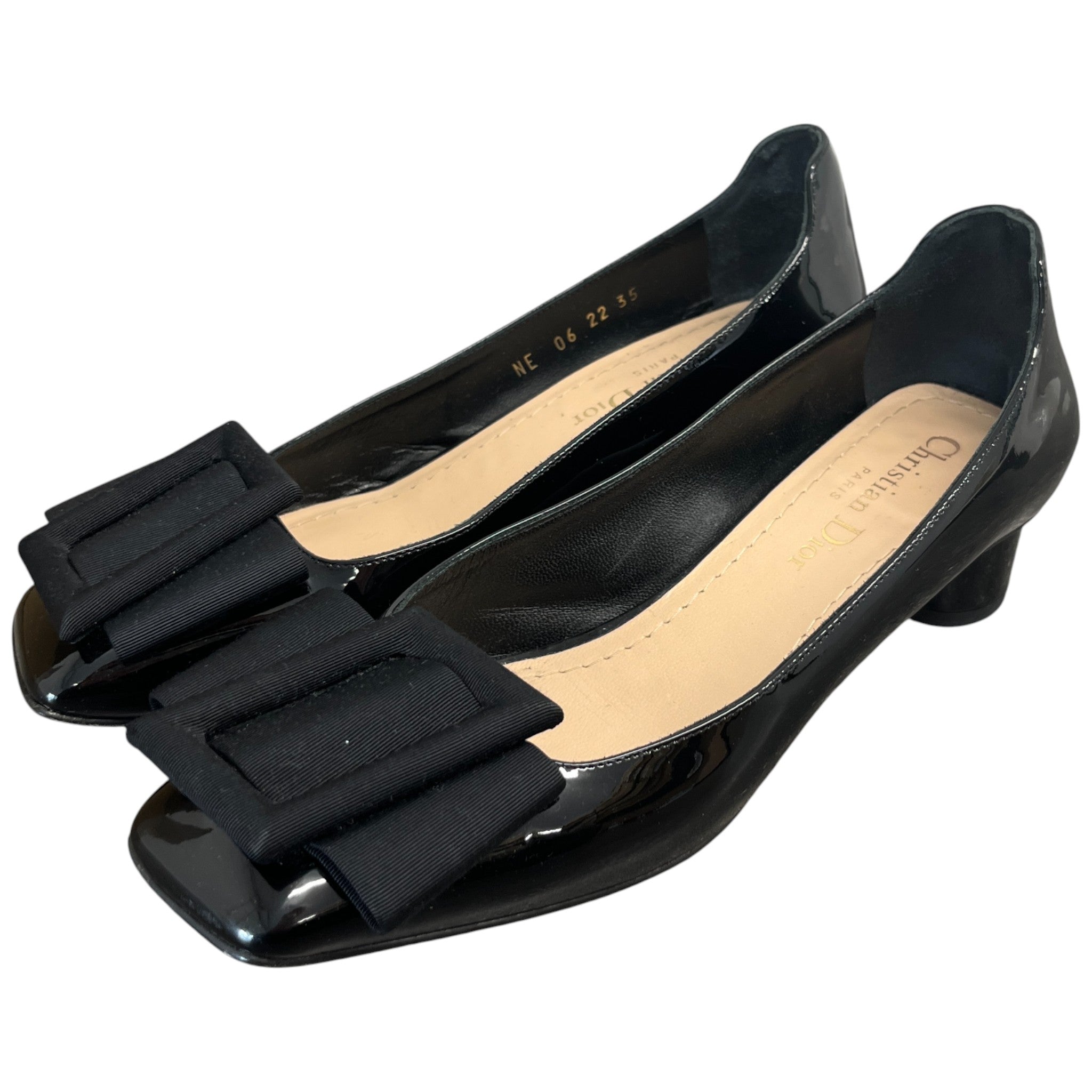 Women's Square Toe Buckle Mules Black Size EU 35 / UK 2