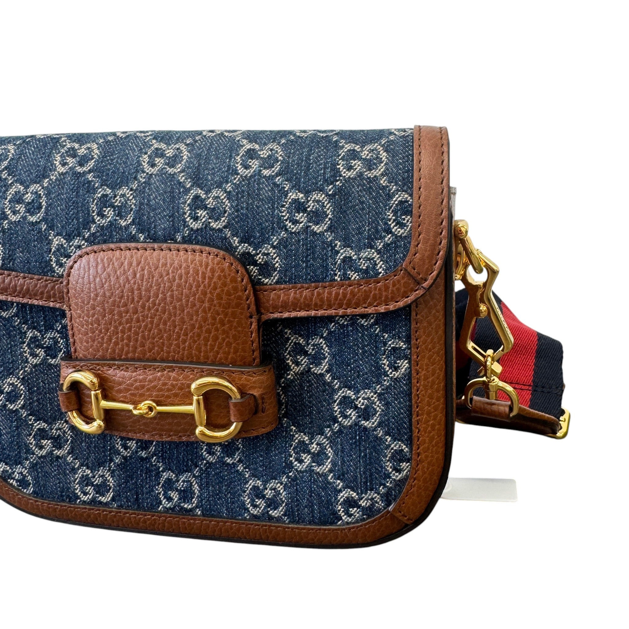 Women's Horsebit 1955 Small Shoulder Bag Brown