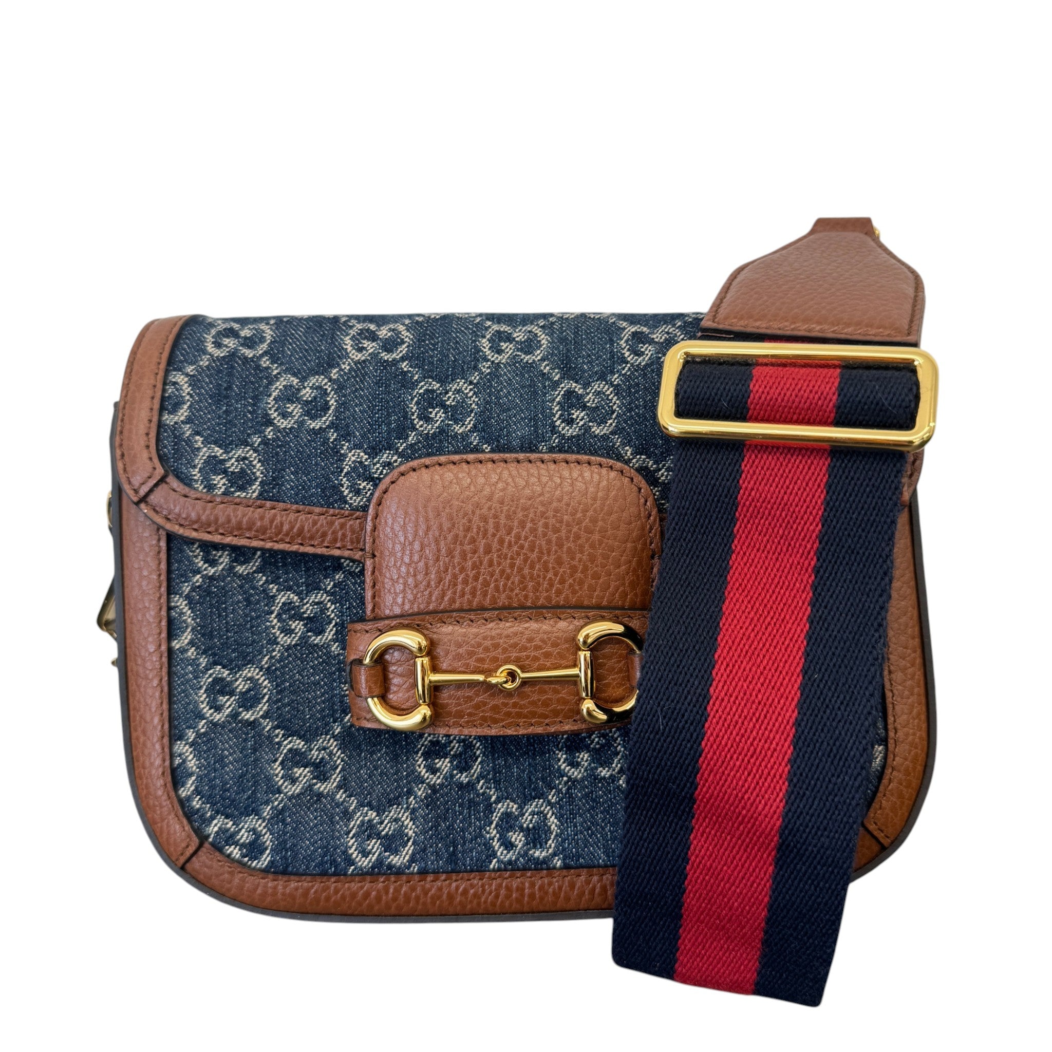 Women's Horsebit 1955 Small Shoulder Bag Brown