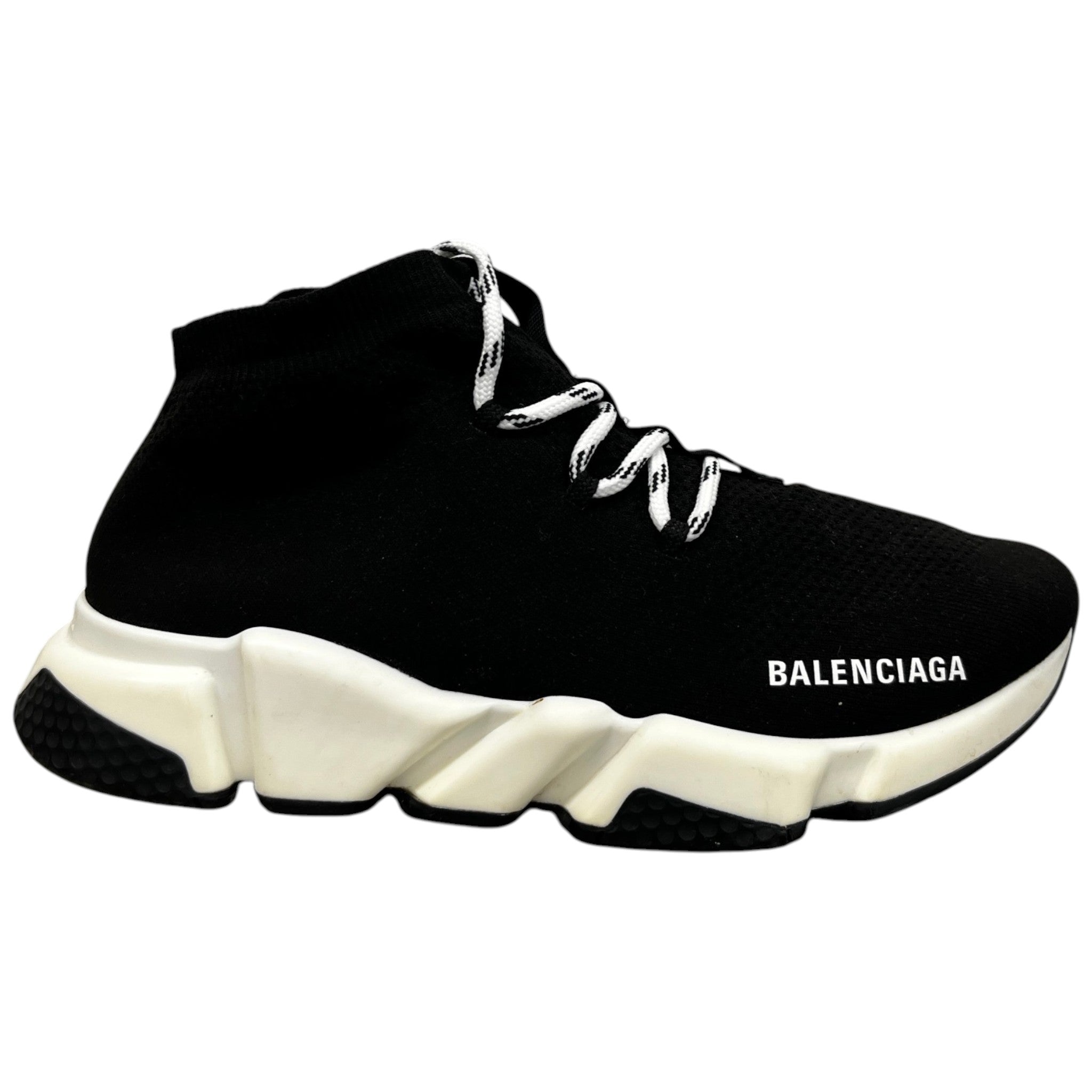 Men's Speed Lace Up High Trainers Black Size EU 40 / UK 6