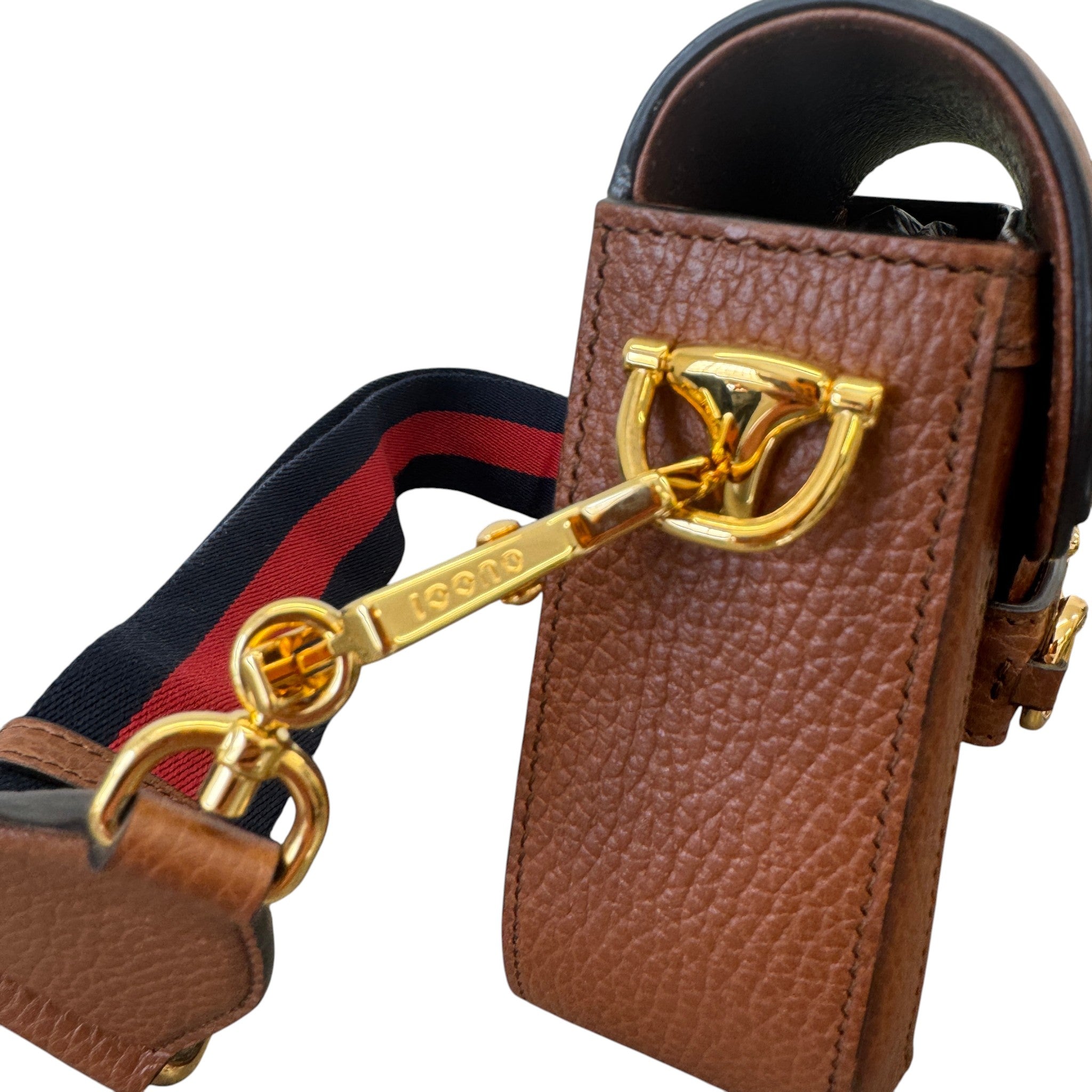 Women's Horsebit 1955 Small Shoulder Bag Brown
