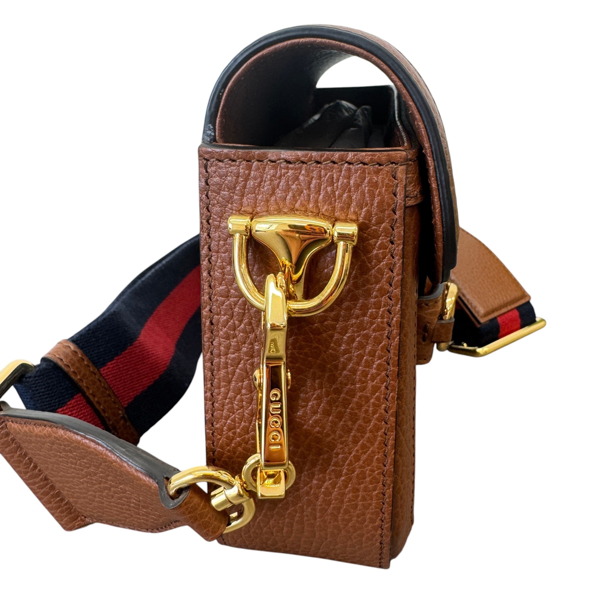 Women's Horsebit 1955 Small Shoulder Bag Brown