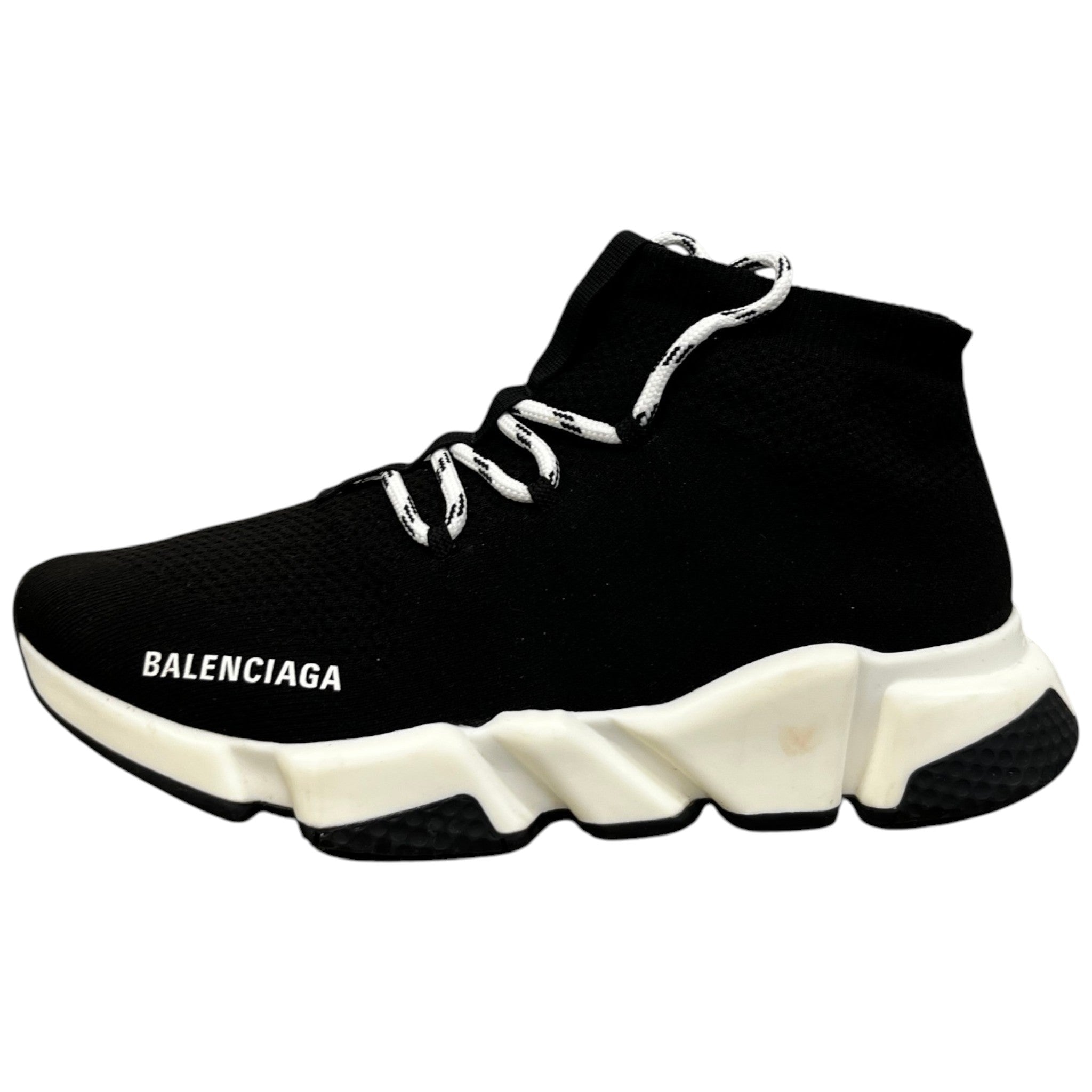 Men's Speed Lace Up High Trainers Black Size EU 40 / UK 6