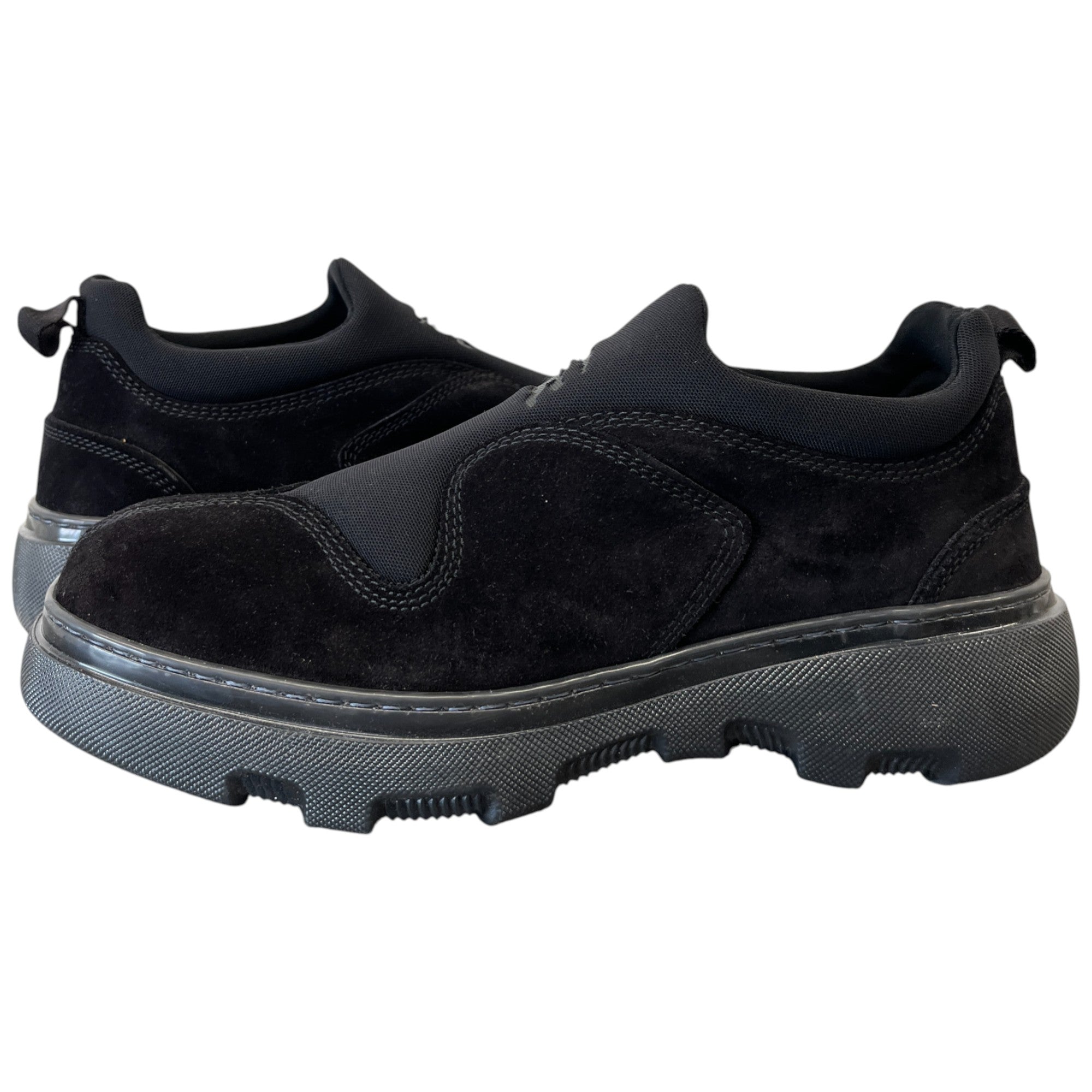 Men's Logo Slip On Low Trainers Black Size EU 44 / UK 10