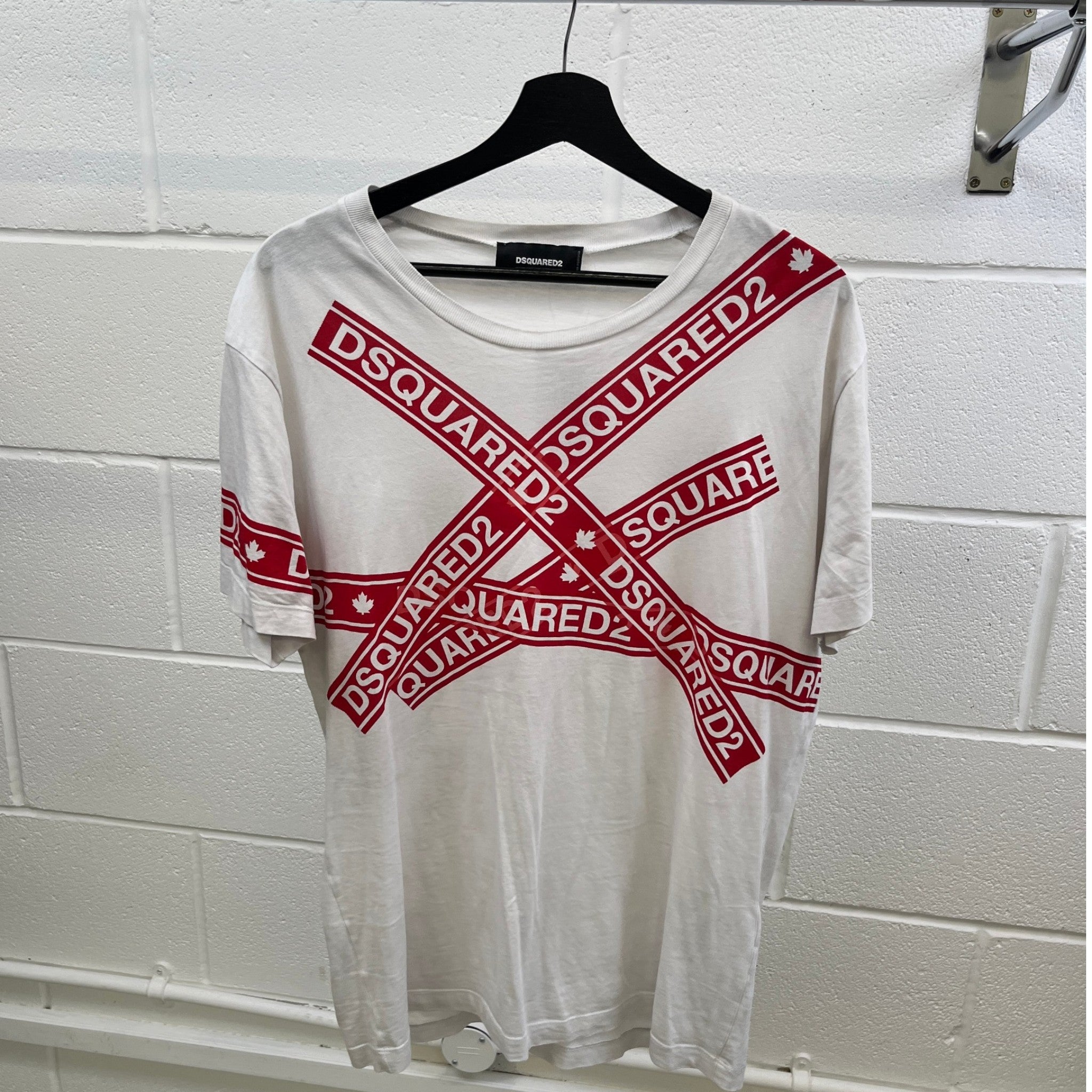 Men's Logo T-Shirt White Size L