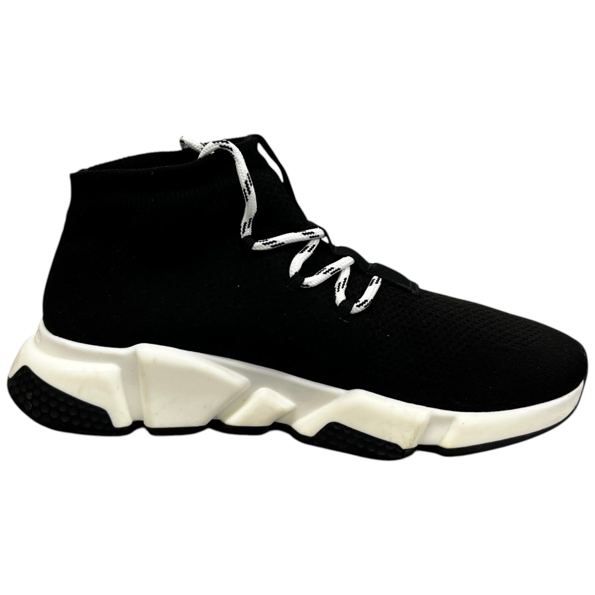 Men's Speed Lace Up High Trainers Black Size EU 40 / UK 6