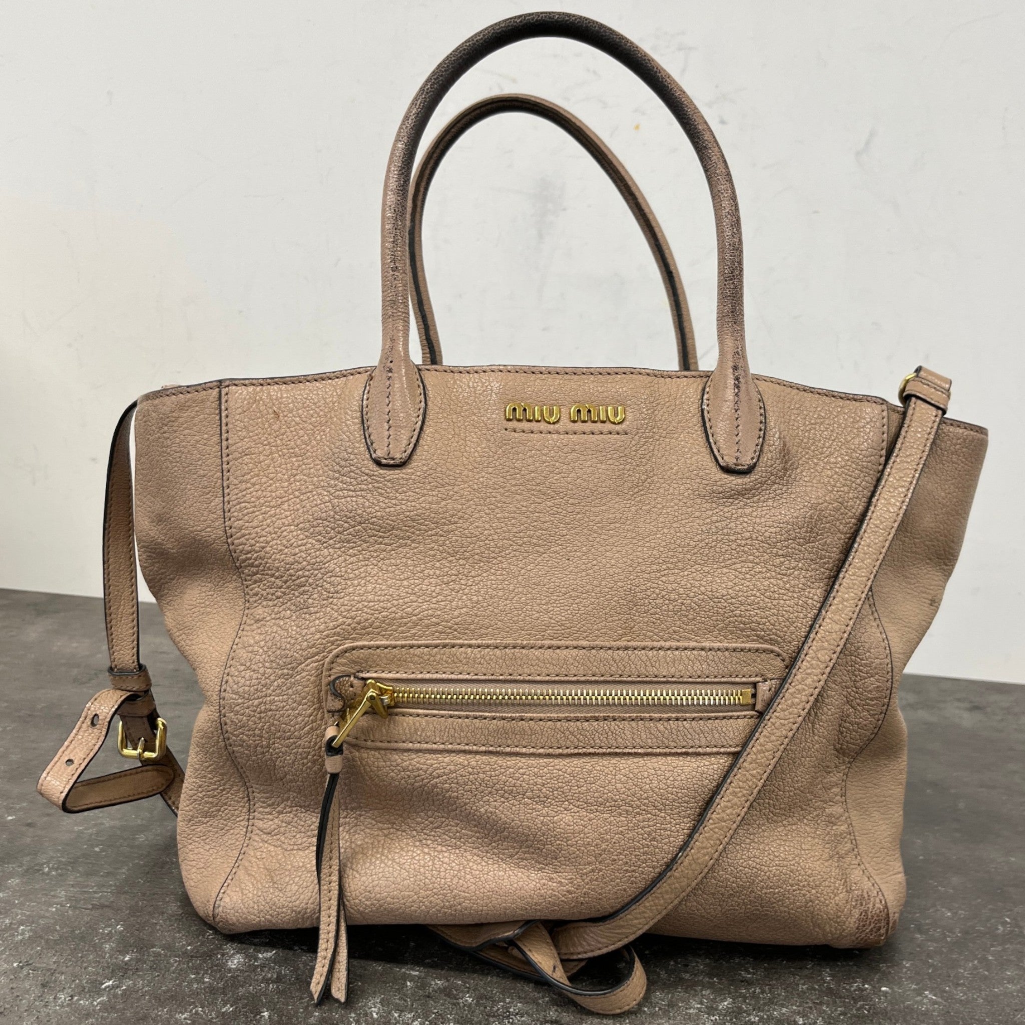 Women's Madras Tote Bag Nude