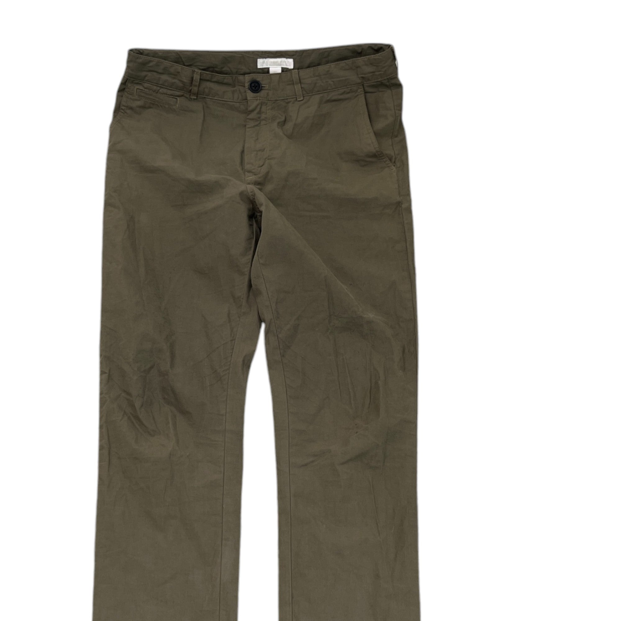 Men's Plaque Logo Kids Trousers Khaki Size Age 14