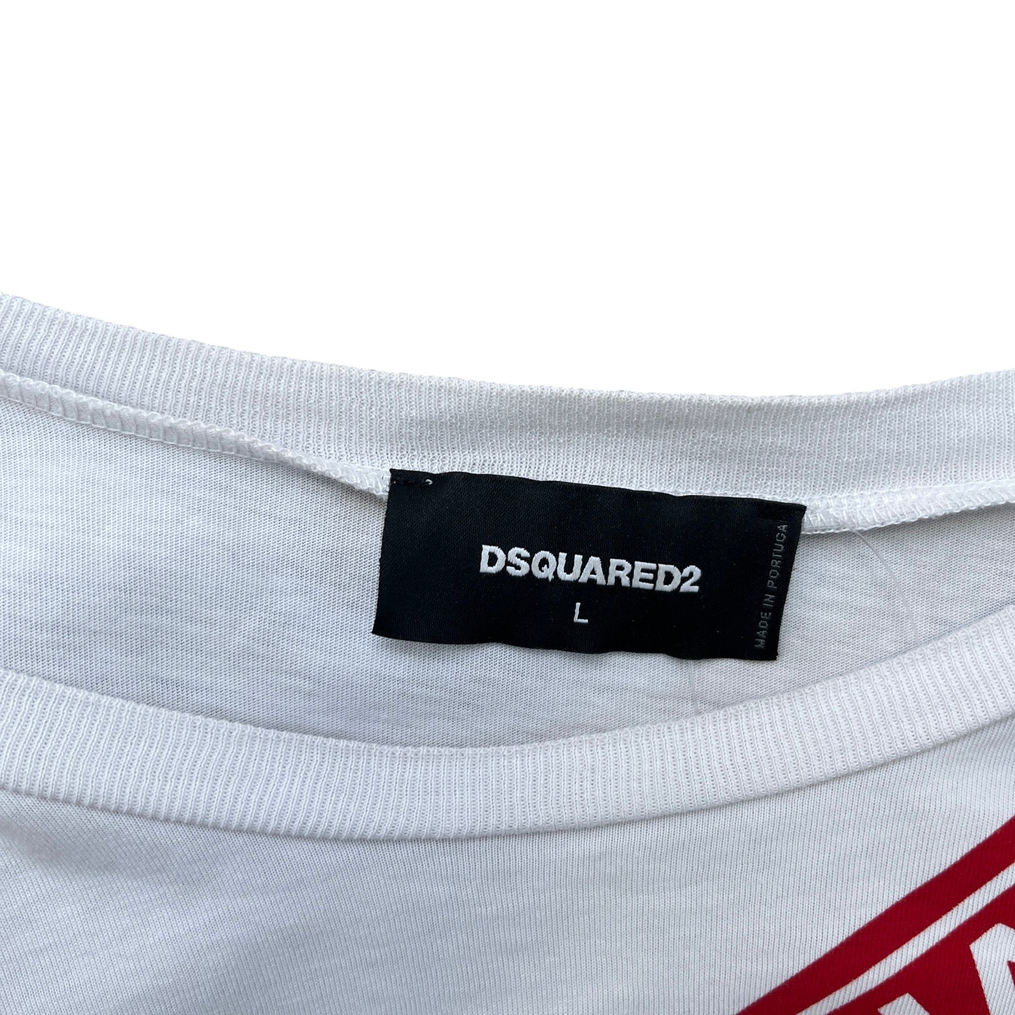 Men's Logo T-Shirt White Size L