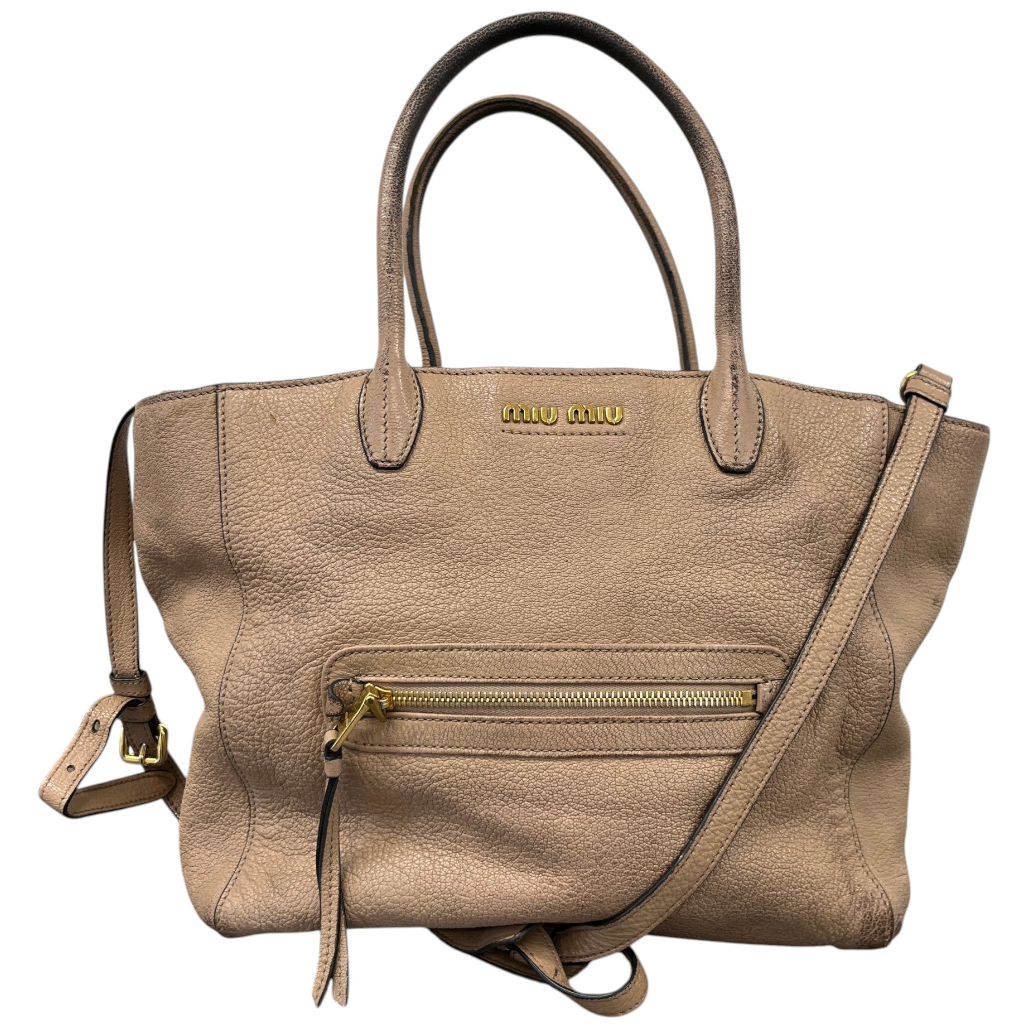 Women's Madras Tote Bag Nude