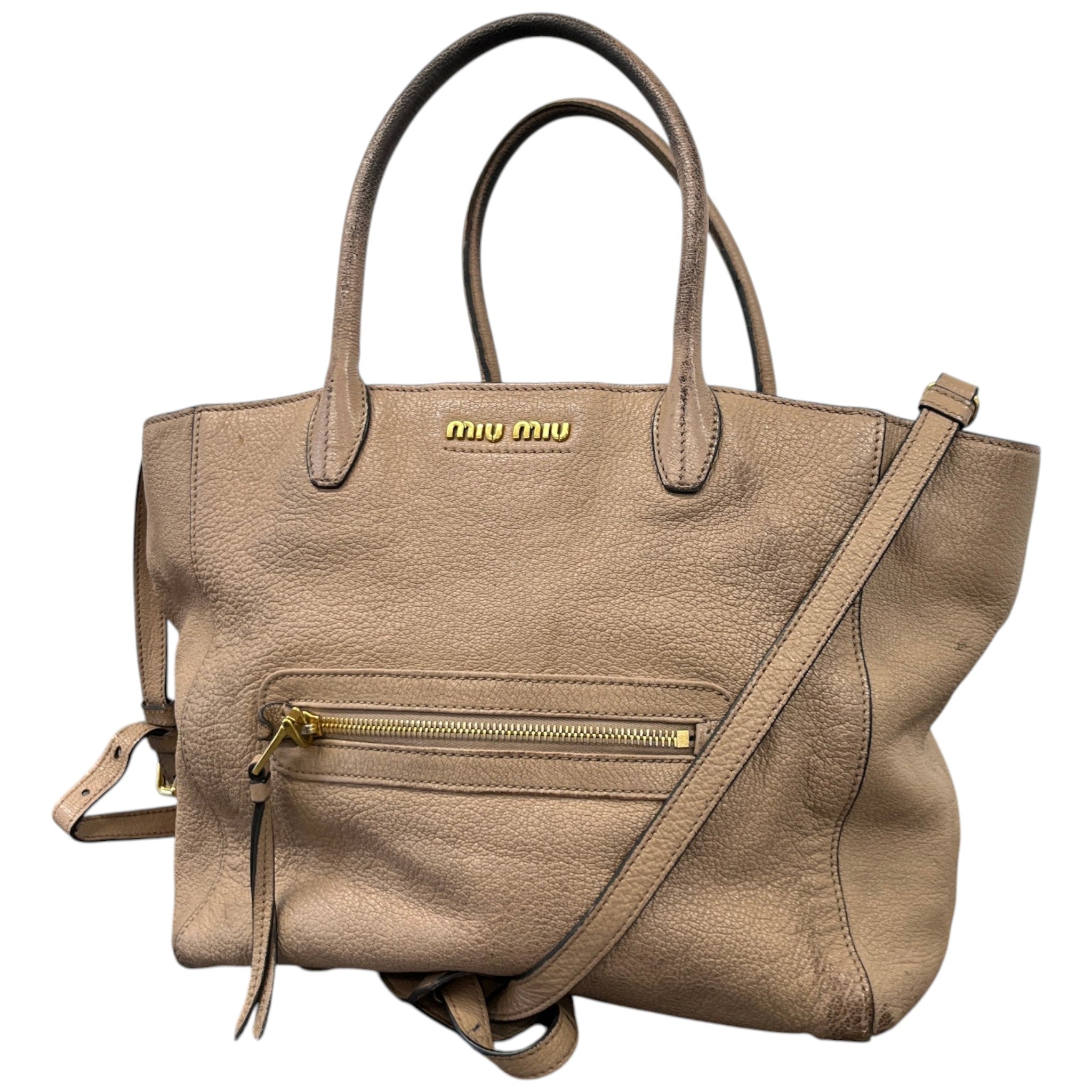 Women's Madras Tote Bag Nude