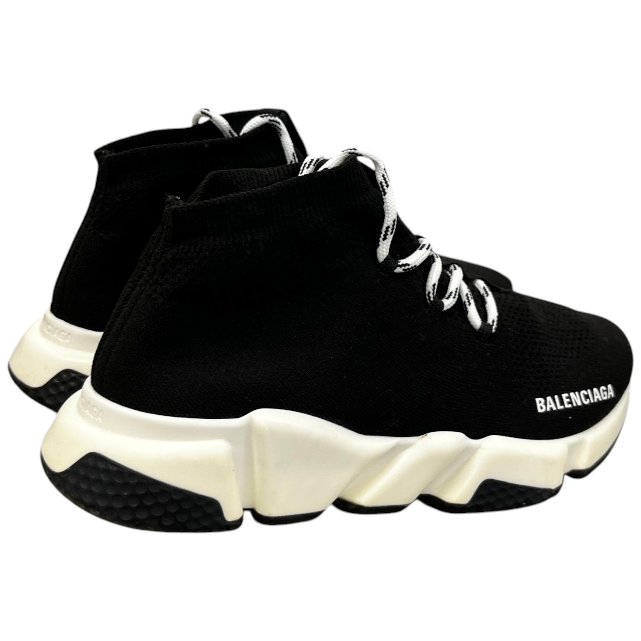 Men's Speed Lace Up High Trainers Black Size EU 40 / UK 6