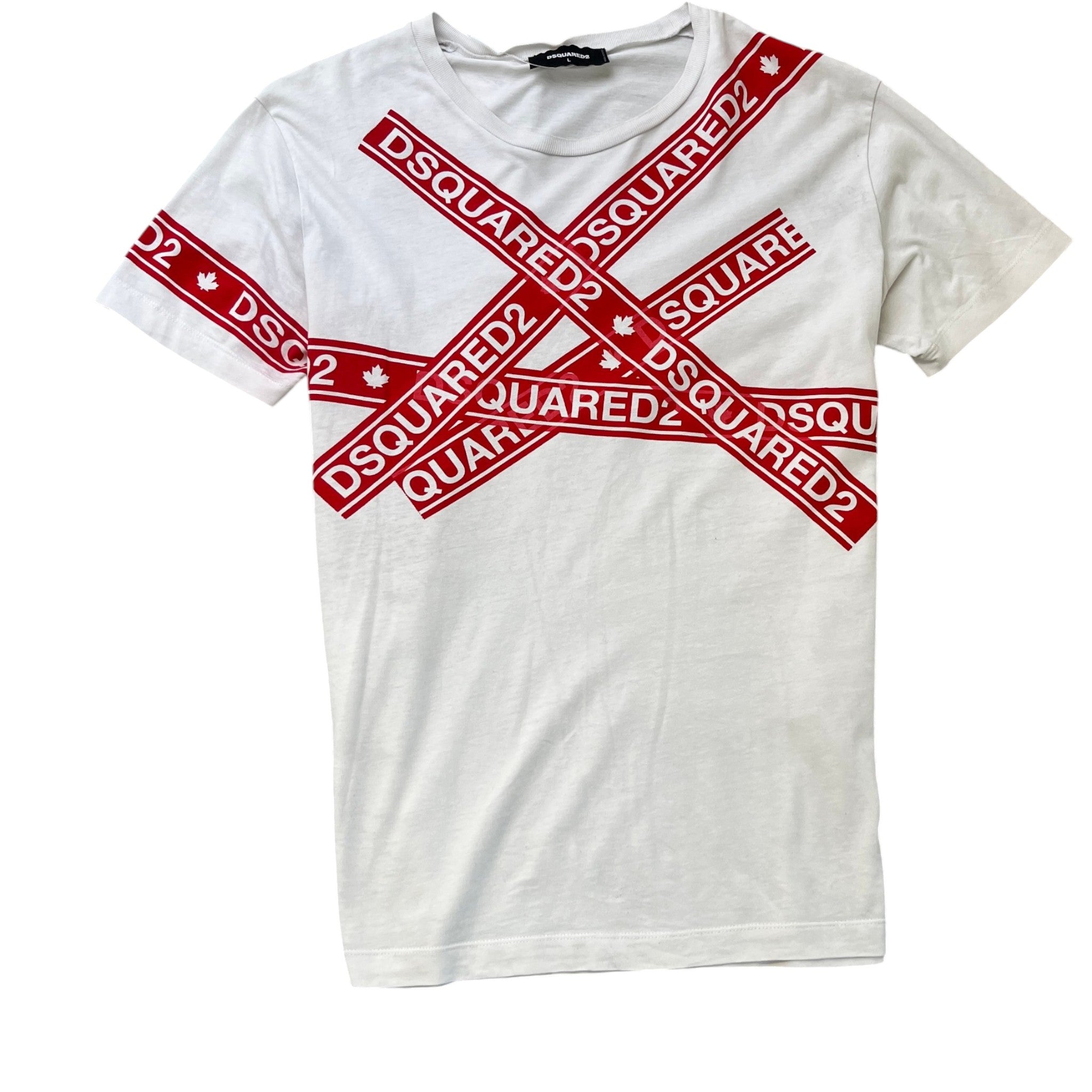 Men's Logo T-Shirt White Size L