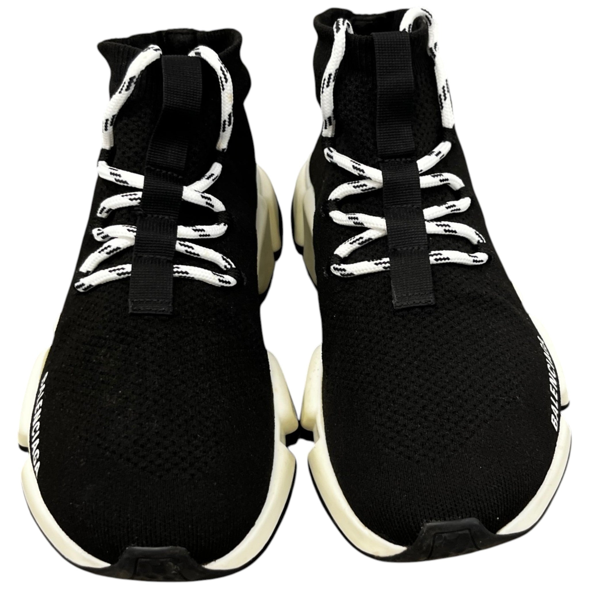 Men's Speed Lace Up High Trainers Black Size EU 40 / UK 6