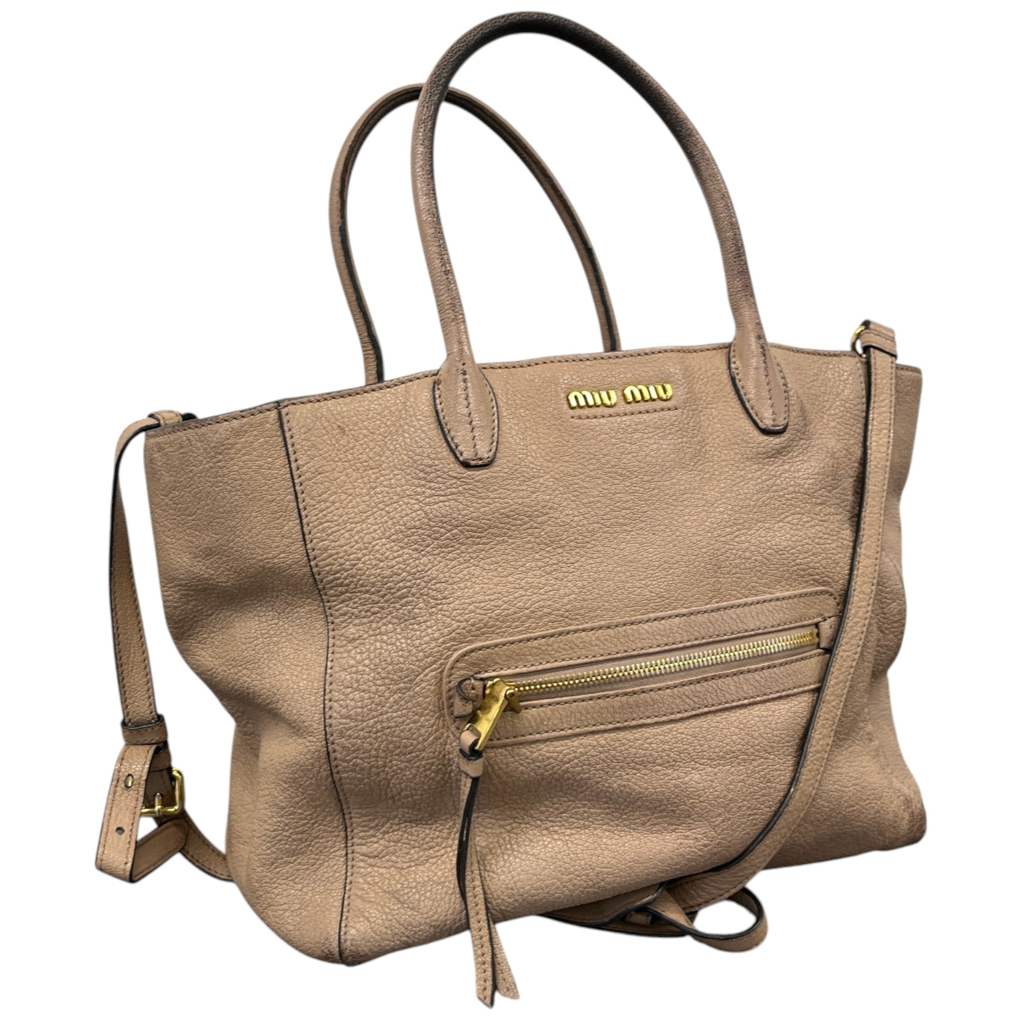 Women's Madras Tote Bag Nude