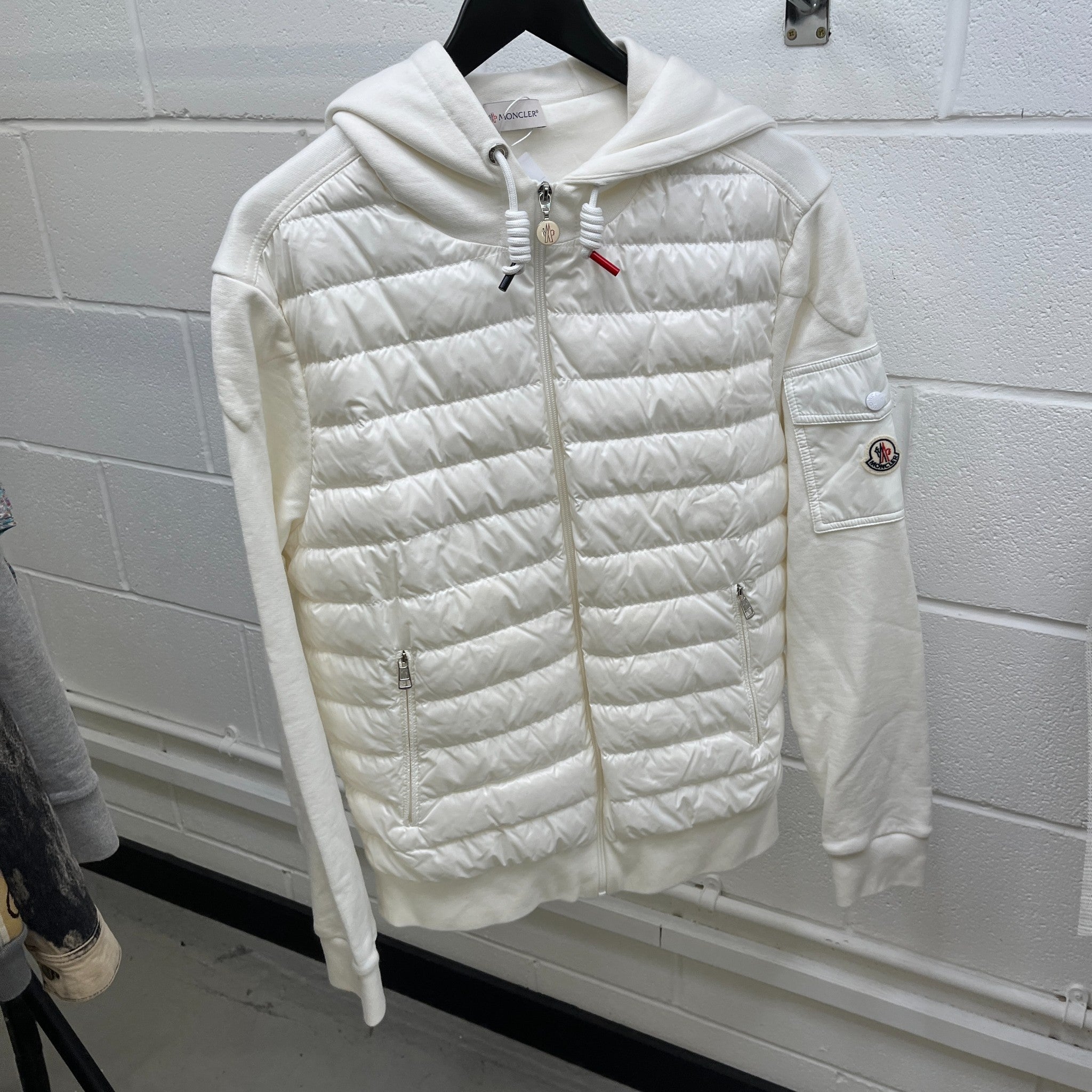 Men's Maglia Con Cappuccio Jacket White Size L