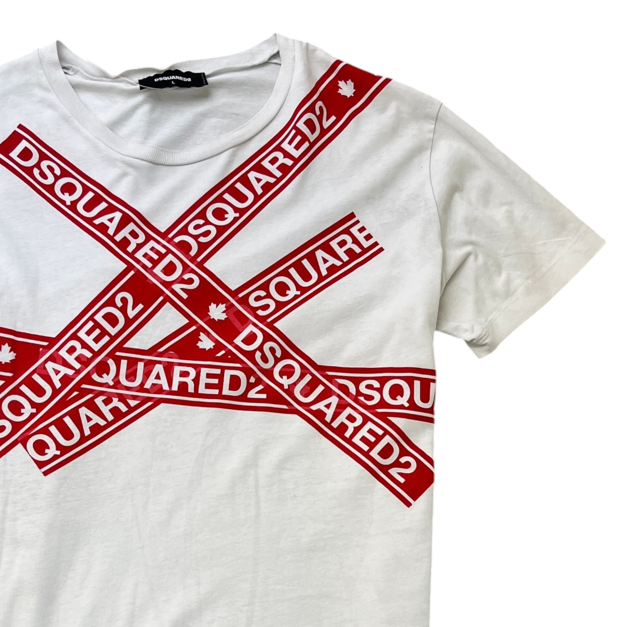 Men's Logo T-Shirt White Size L