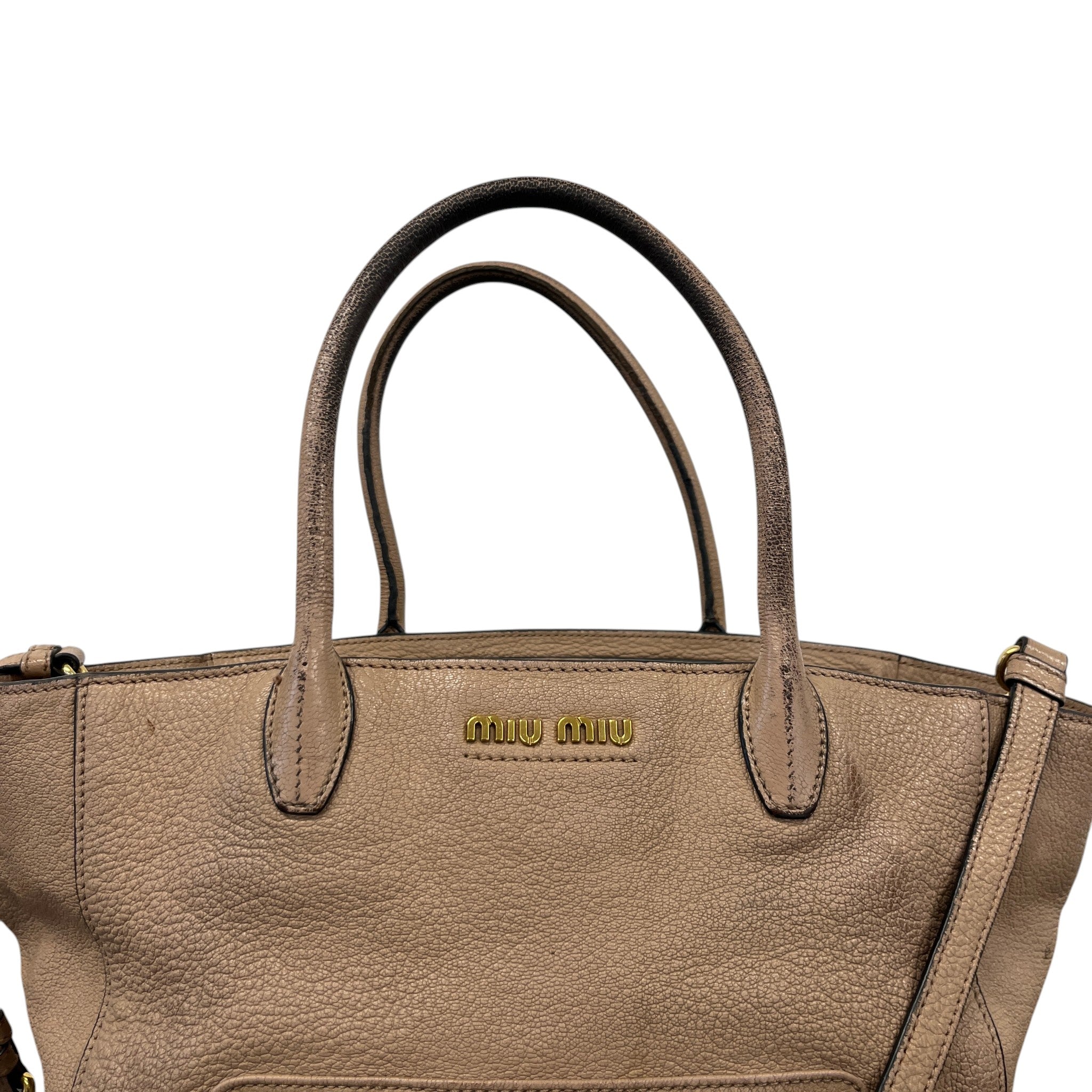 Women's Madras Tote Bag Nude