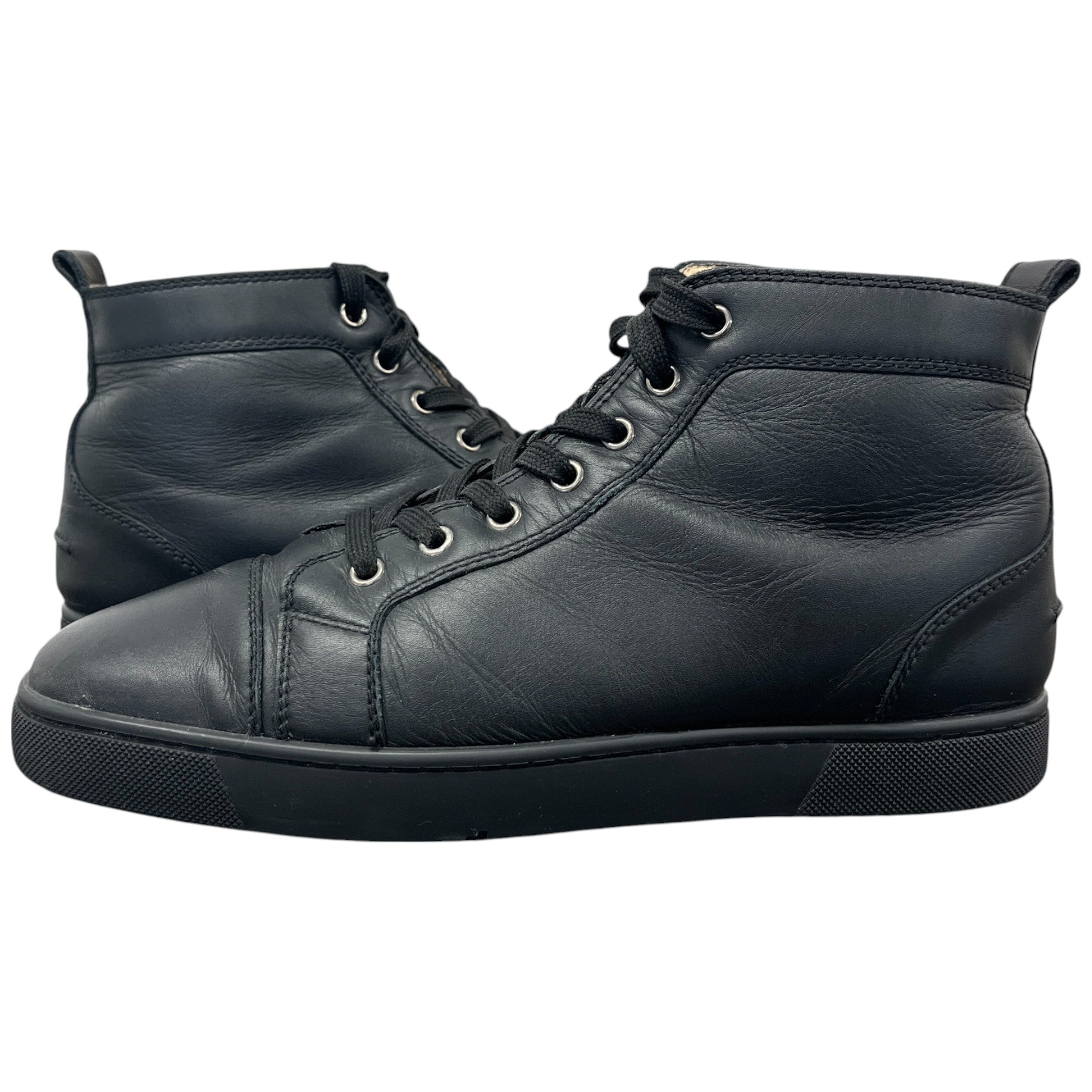 Men's Louis Flat High Trainers Black Size EU 41 / UK 7